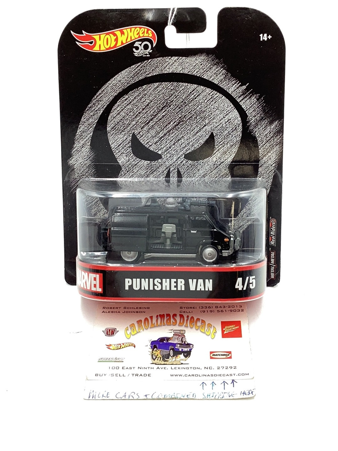 2018 Hot wheels retro entertainment Punisher Van 242D