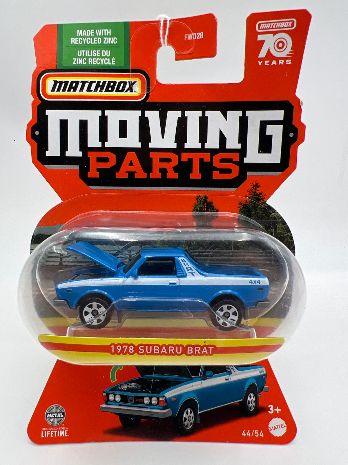 Matchbox Moving Parts #44 1978 Subaru Brat Blue