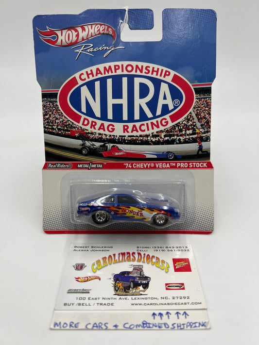 Hot Wheels Racing Premium NHRA Drag Racing 74 Chevy Vega Pro Stock Lil Wonder Blue 243D