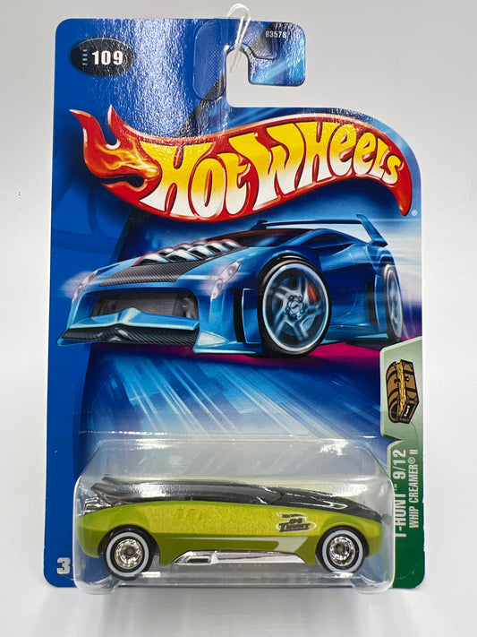 2004 Hot Wheels Treasure Hunt #109 Whip Creamer II Green W/Real Riders 273E