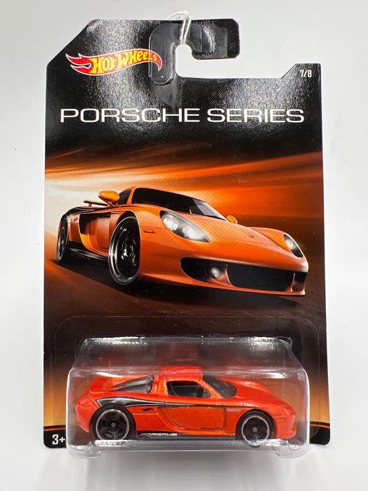2015 Hot Wheels Walmart Exclusive Porsche Series #7 Porsche Carrera GT Orange