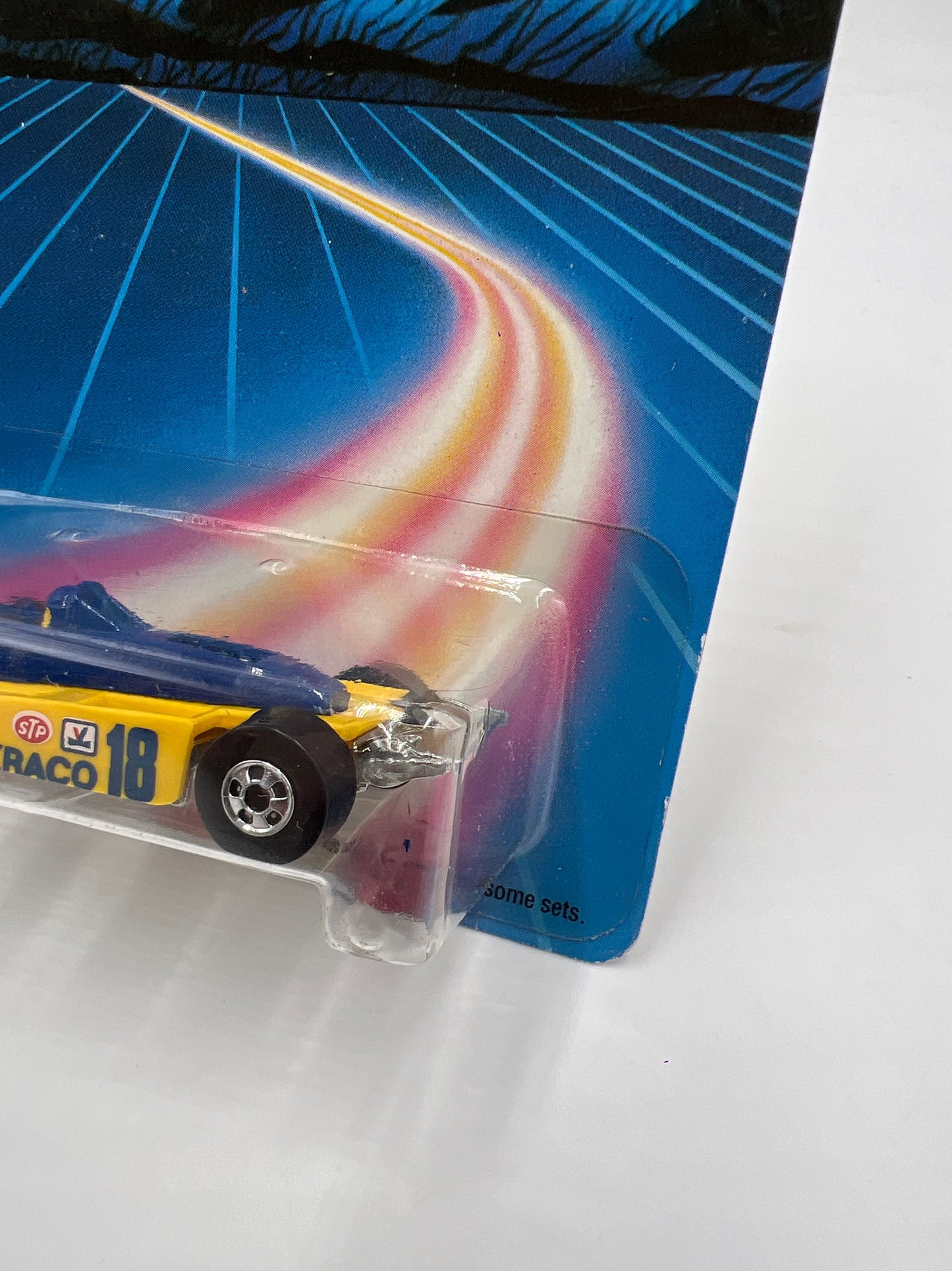 Hot Wheels Original 1987 #3999 Thunderstreak Blue/Yellow W/Protector