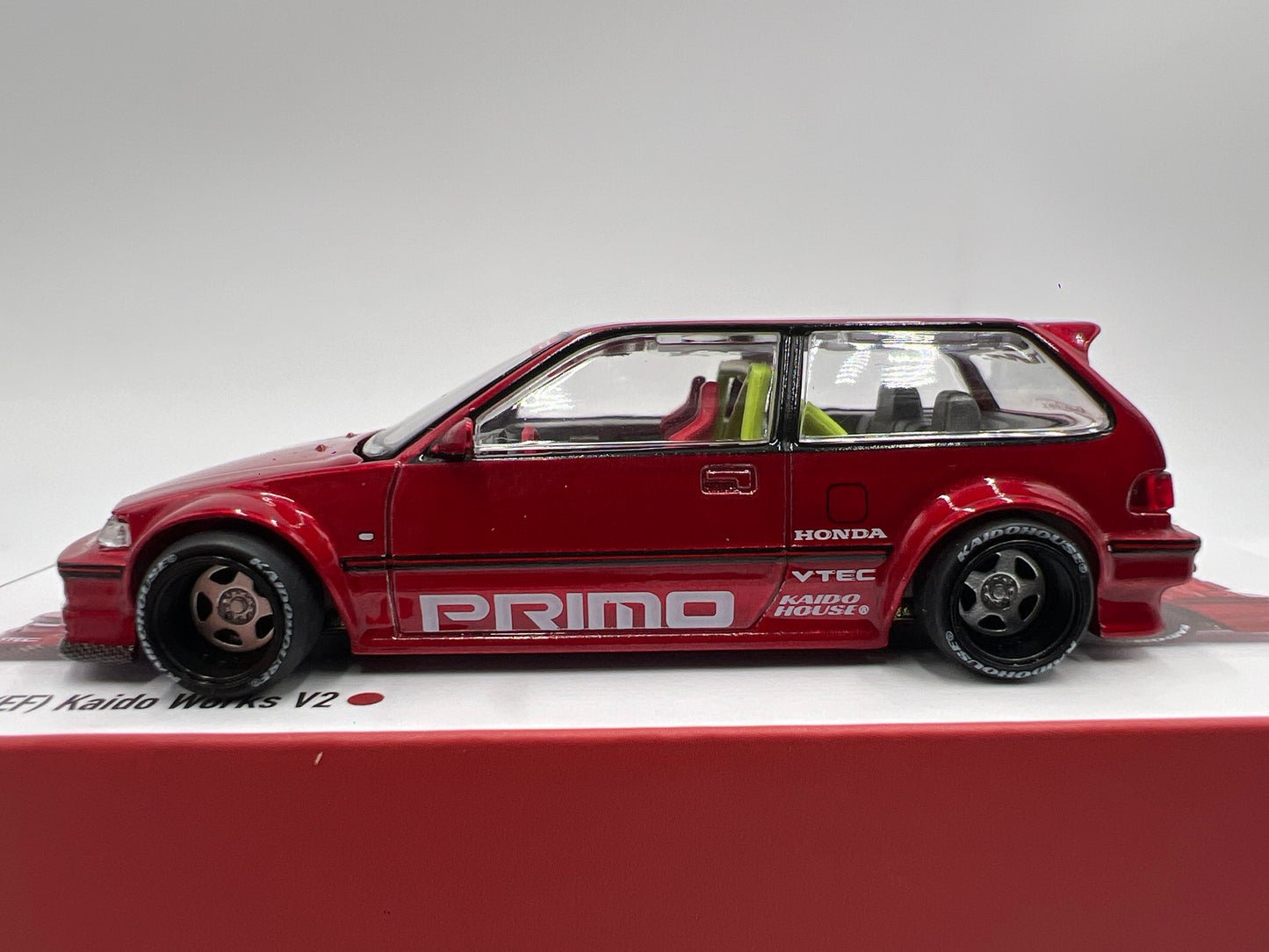 Mini GT x Kaido House #156 Honda Civic EF Kaido Works V2 Primo Red
