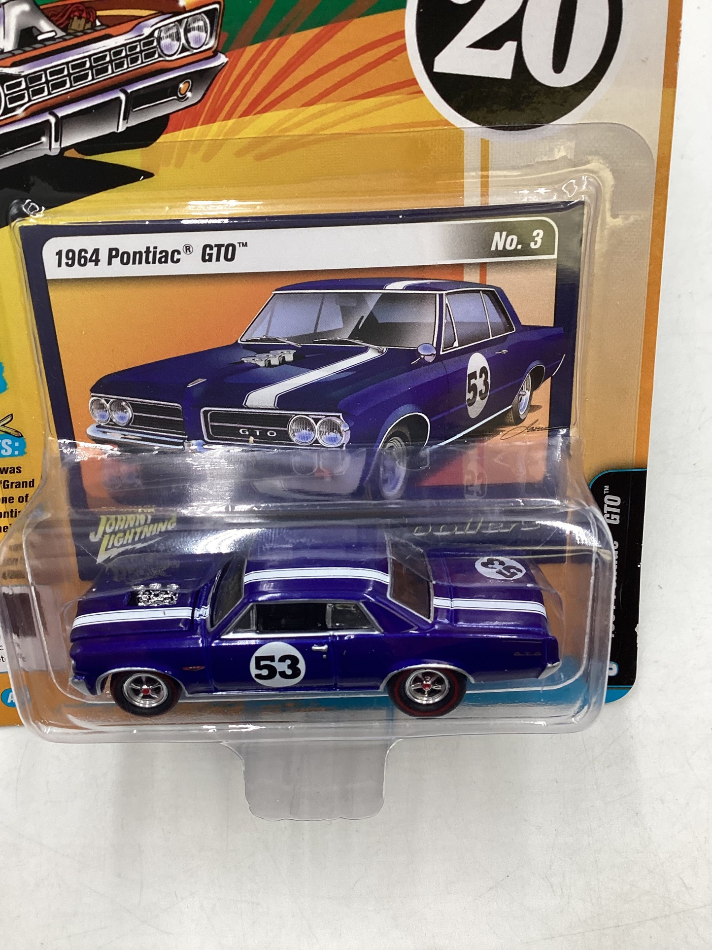 Johnny lightning Street freaks zingers Spoilers 20 Blue 1964 Pontiac GTO 277D