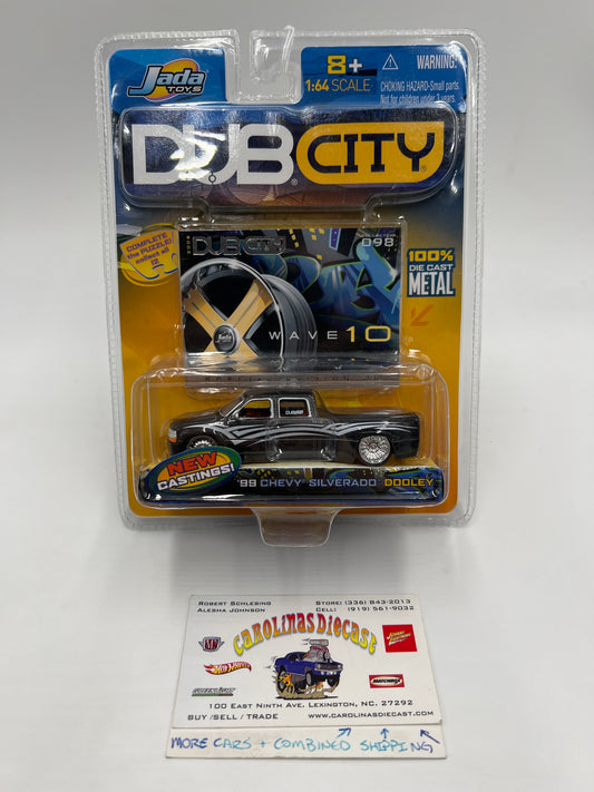 Jada Toys Dub City Special Edition Wave 10 #98 99 Chevy Silverado Dooley Gray