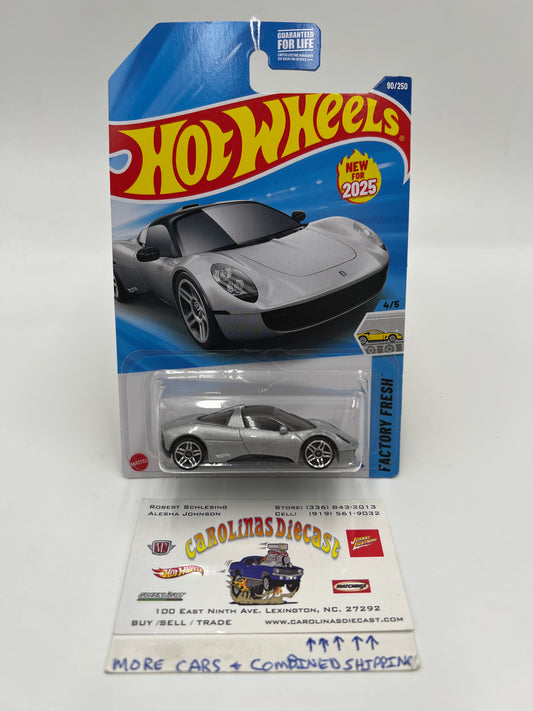 2025 Hot Wheels D Case #90 Gordon Murray Automotive T.33 Silver 67F