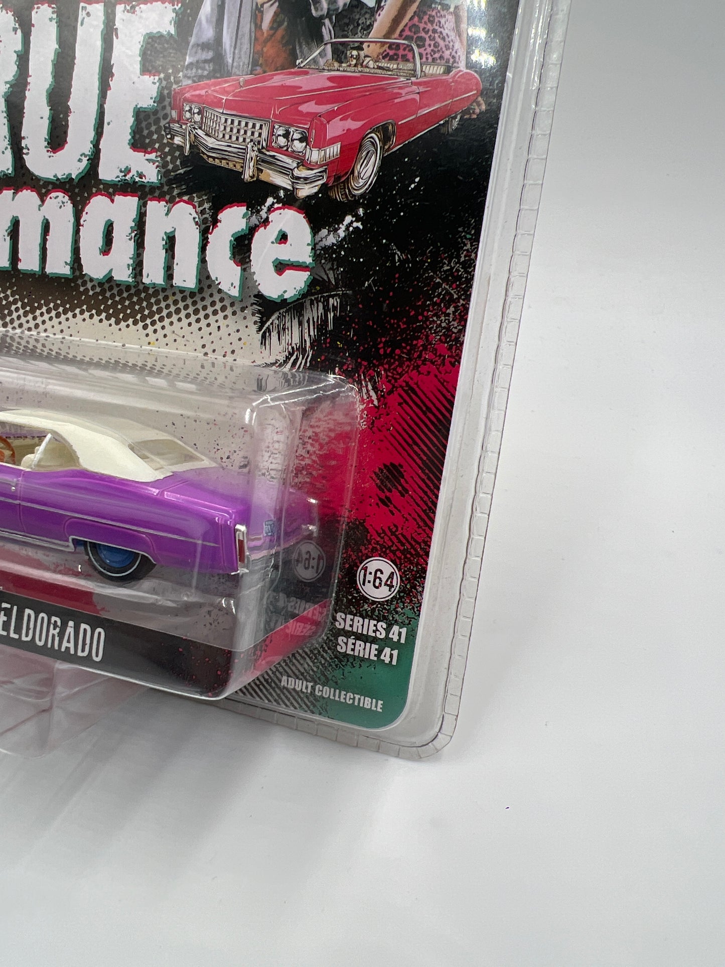 Greenlight Hollywood Series 41 True Romance Walmart CHASE 1974 Cadillac Eldorado Purple