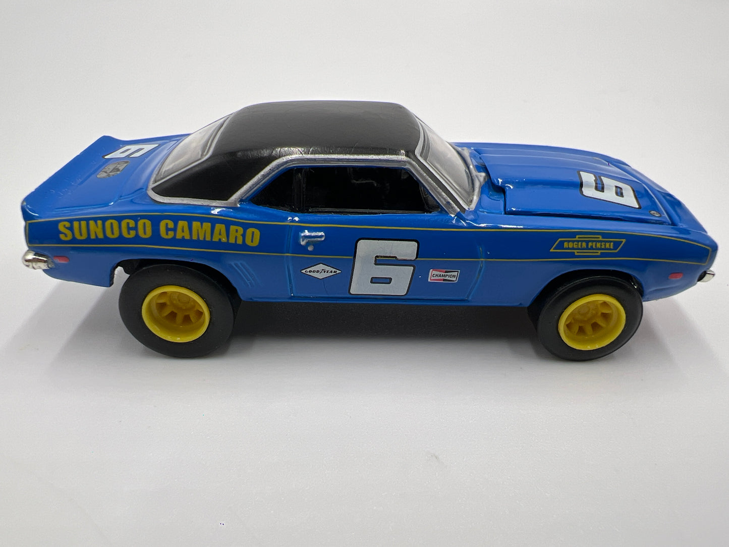 Hot Wheels 1/64 Premium 100% Black Box Sunoco #6 69 Chevy Camaro Blue Loose