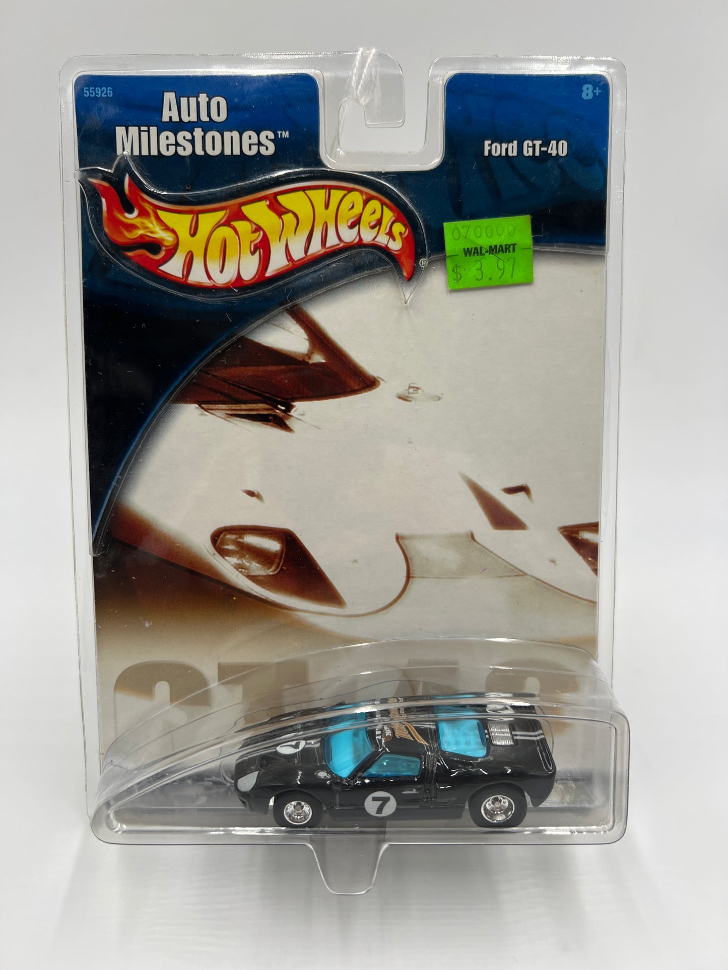 2002 Hot Wheels Auto Milestones Ford GT-40 Black SR