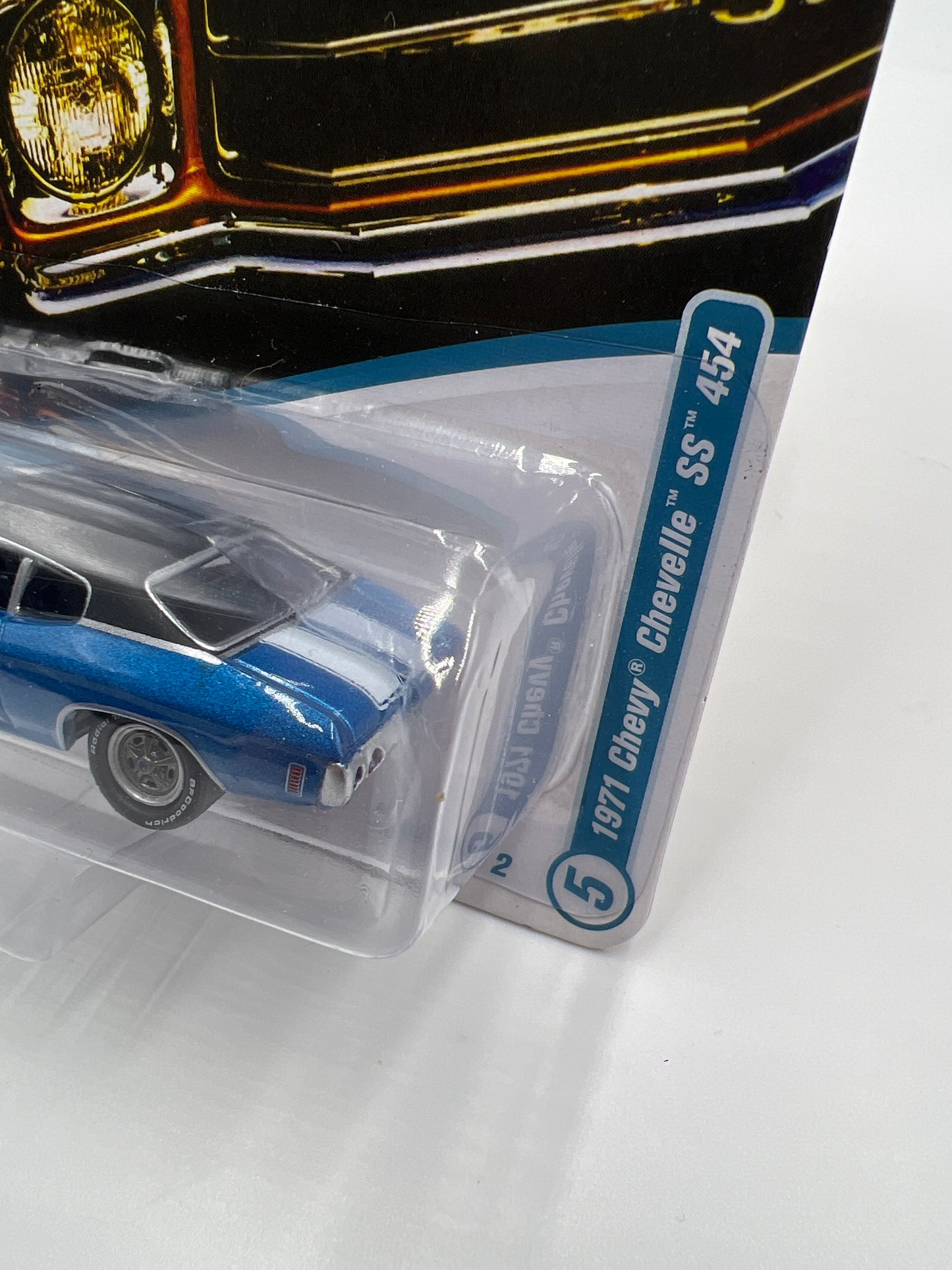 Johnny Lightning Muscle Cars U.S.A Class of 1971 Release 2 Version A 1971 Chevy Chevelle SS 454 Mulsanne Blue 229E