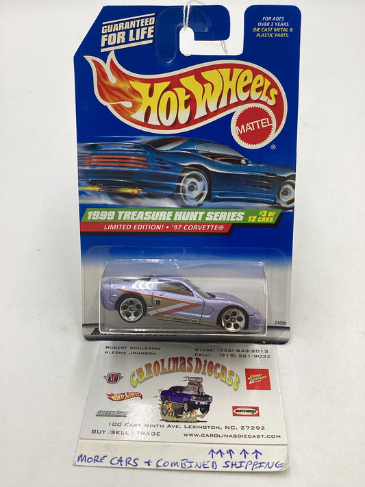 1999 Hot Wheels Treasure Hunt 3/12 97 Corvette #931 275H