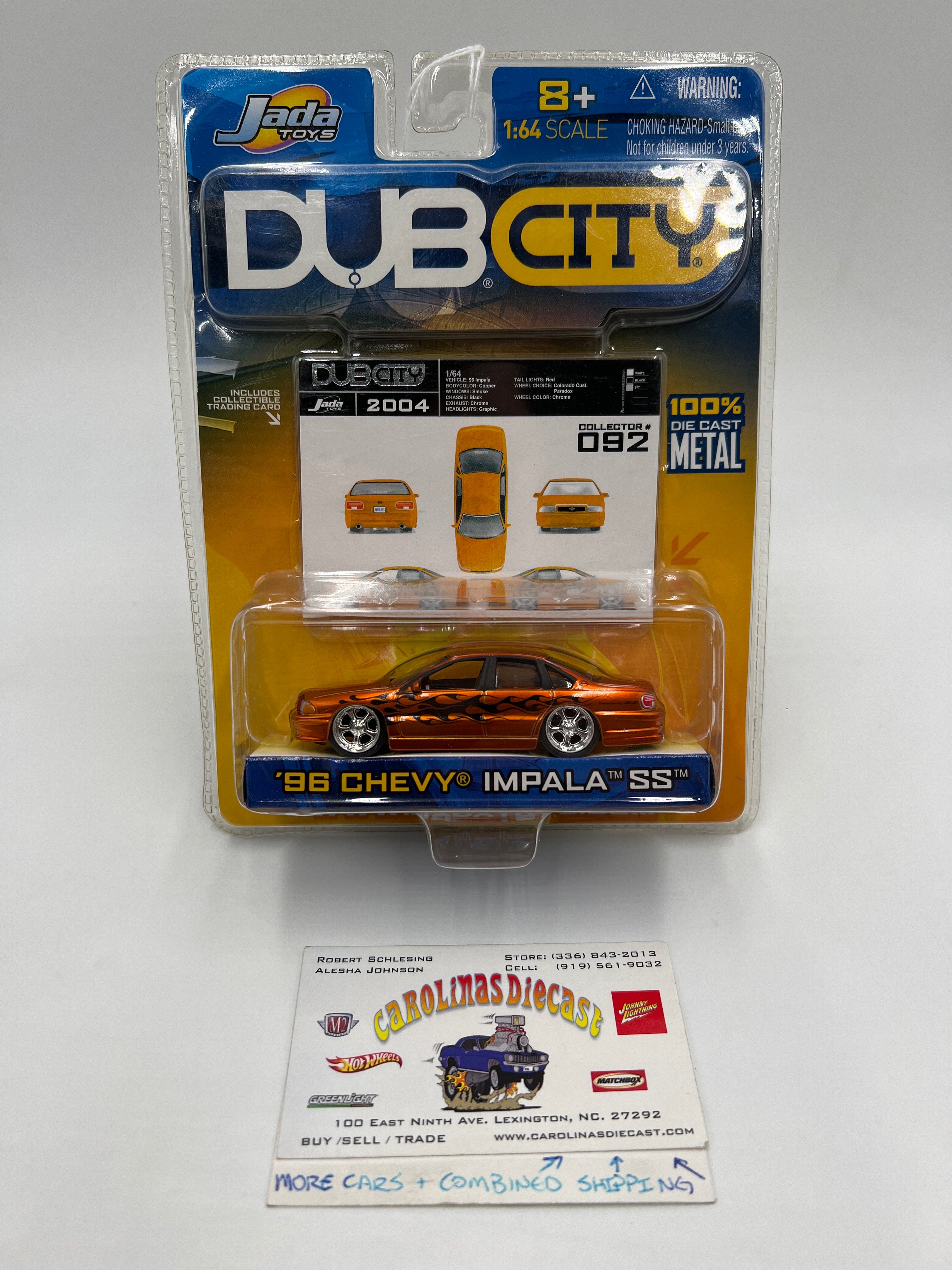 Jada Toys Dub City #92 96 Chevy Impala SS Orange – carolinasdiecast