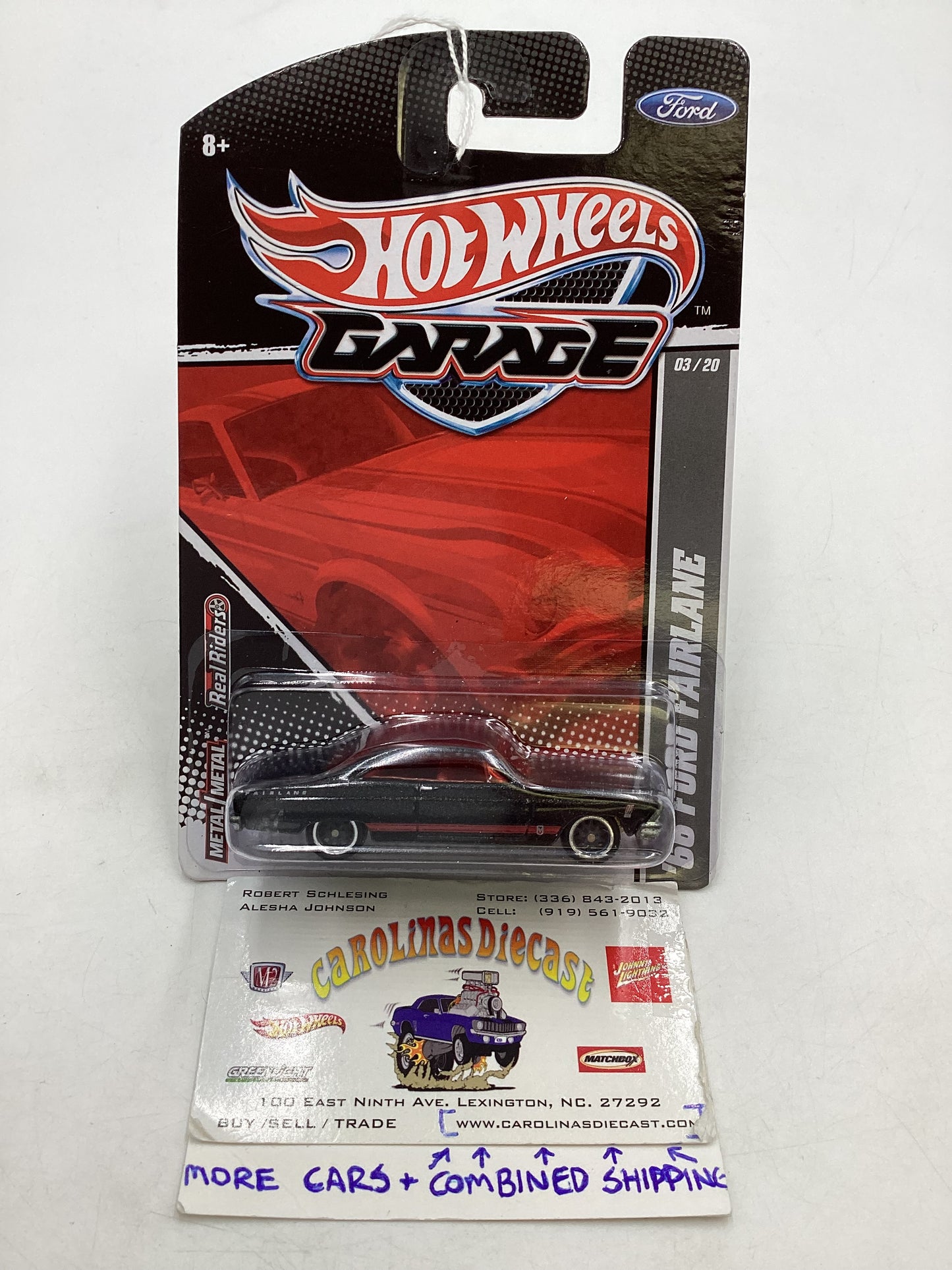 Hot Wheels Garage 03/20 66 Ford Fairlane Black metal/metal 245C