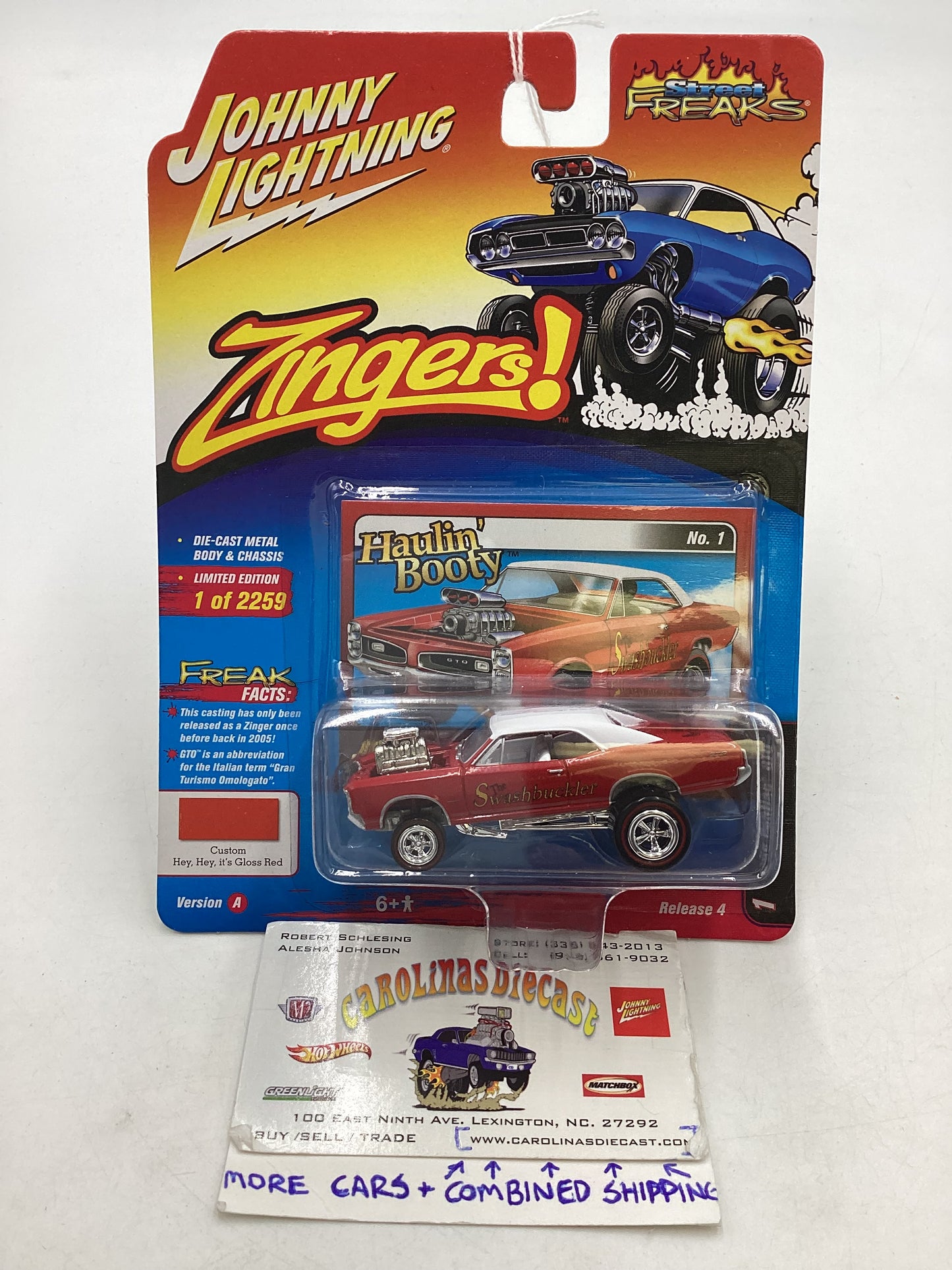 Johnny lightning Street freaks zingers 1966 Pontiac GTO 223E