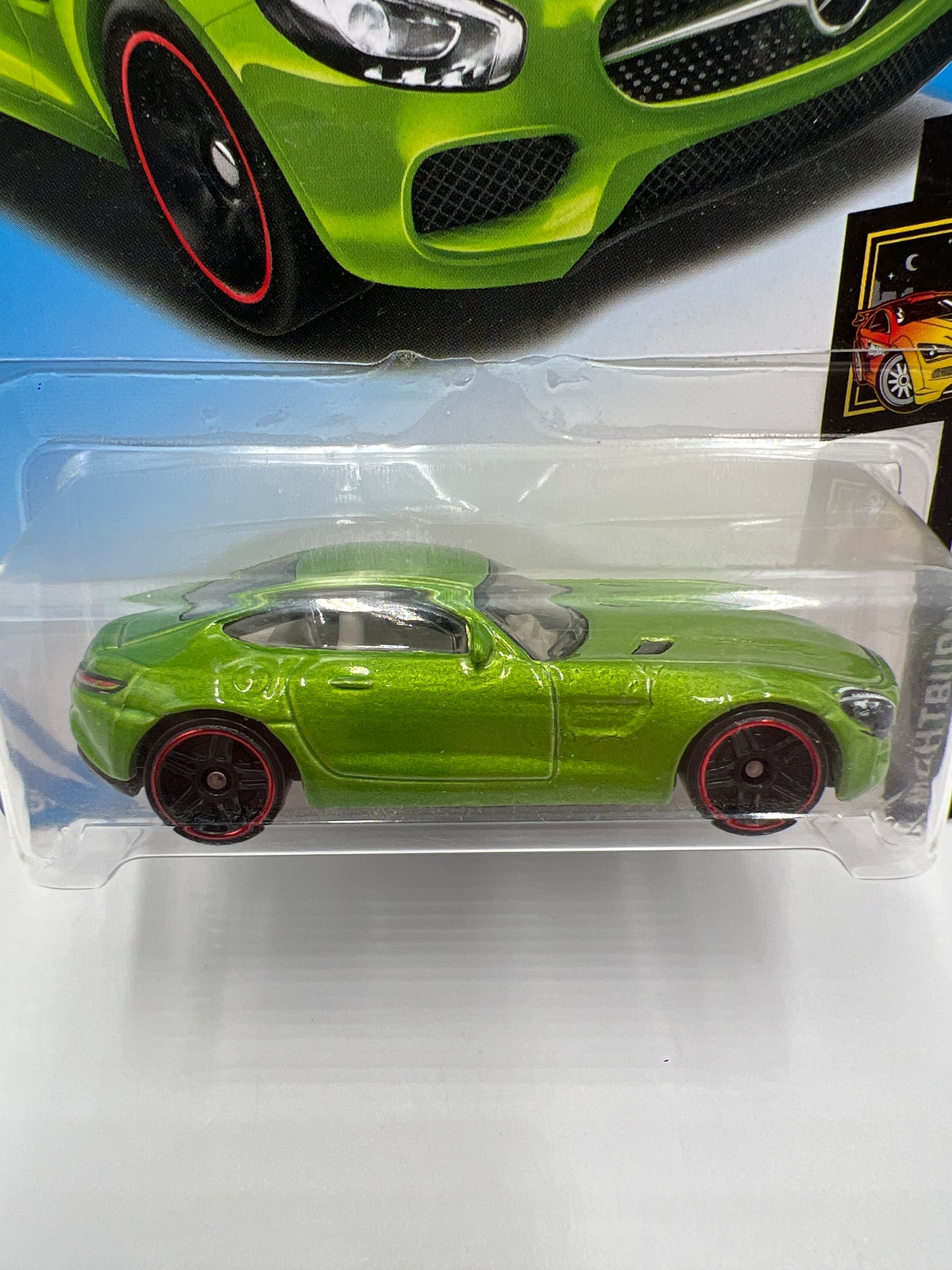 2018 Hot Wheels Nightburnerz #264 15 Mercedes-AMG GT Green