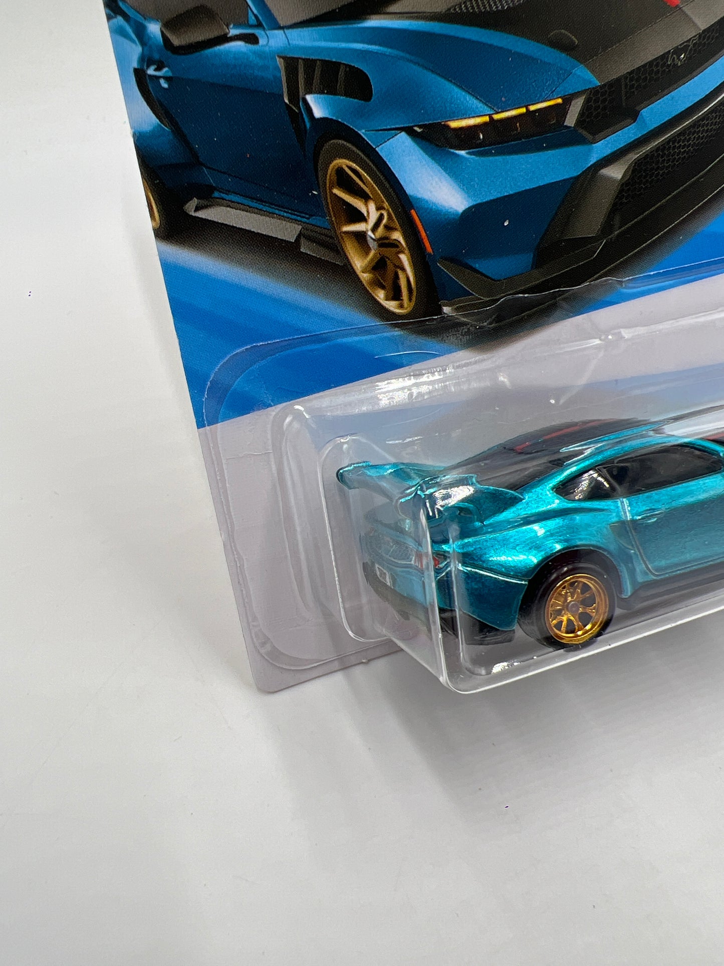 2026 Hot Wheels B Case Super Treasure Hunt #43 Ford Mustang GTD Blue W/Protector