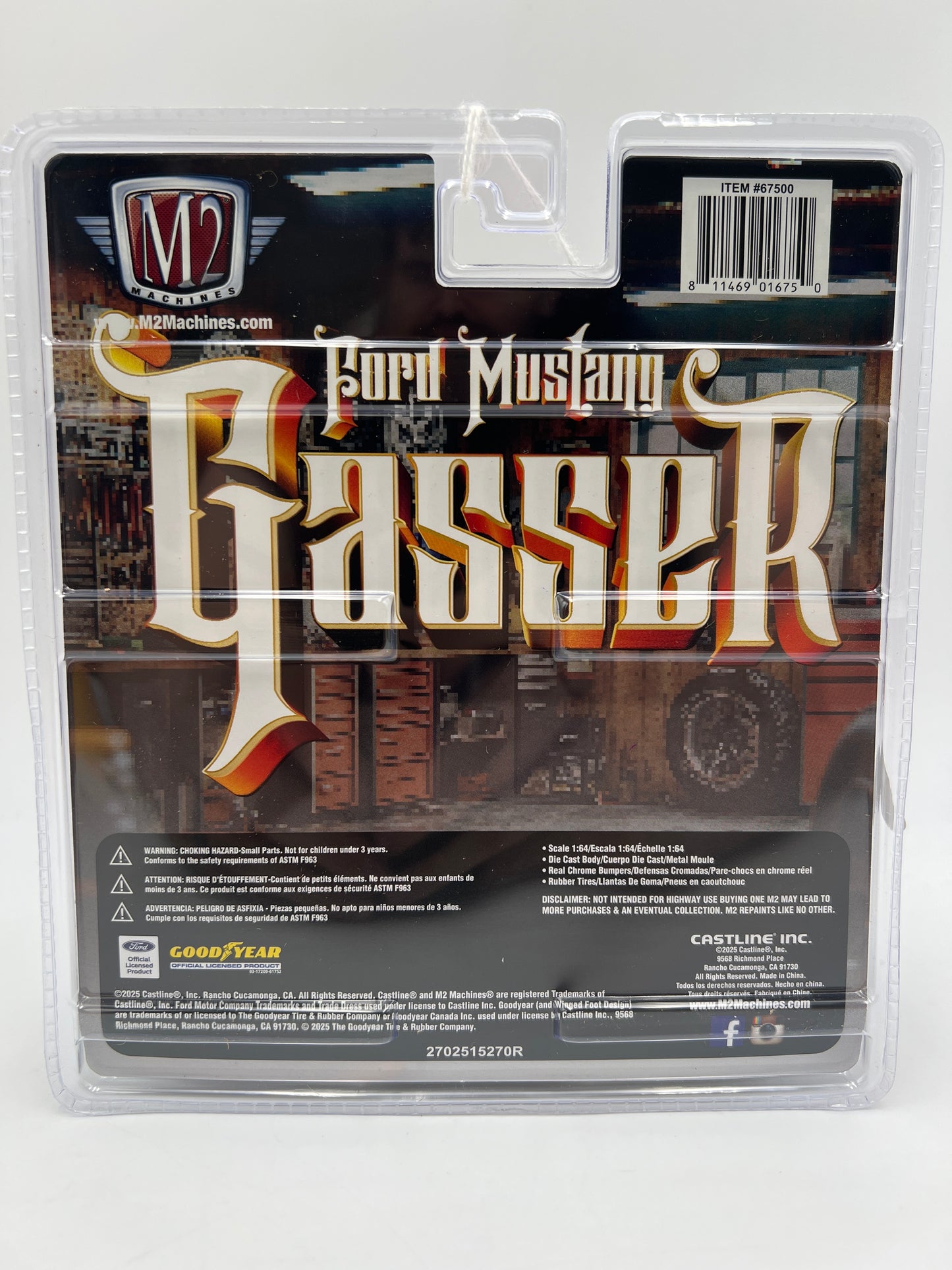 M2 Machines R19 Diorama 1966 Ford Mustang Gasser Green