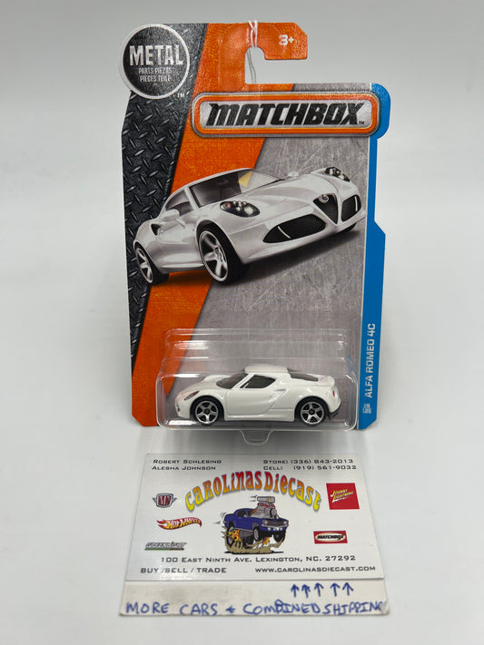 Matchbox Adventure City #26 Alpha Romeo 4C White SR