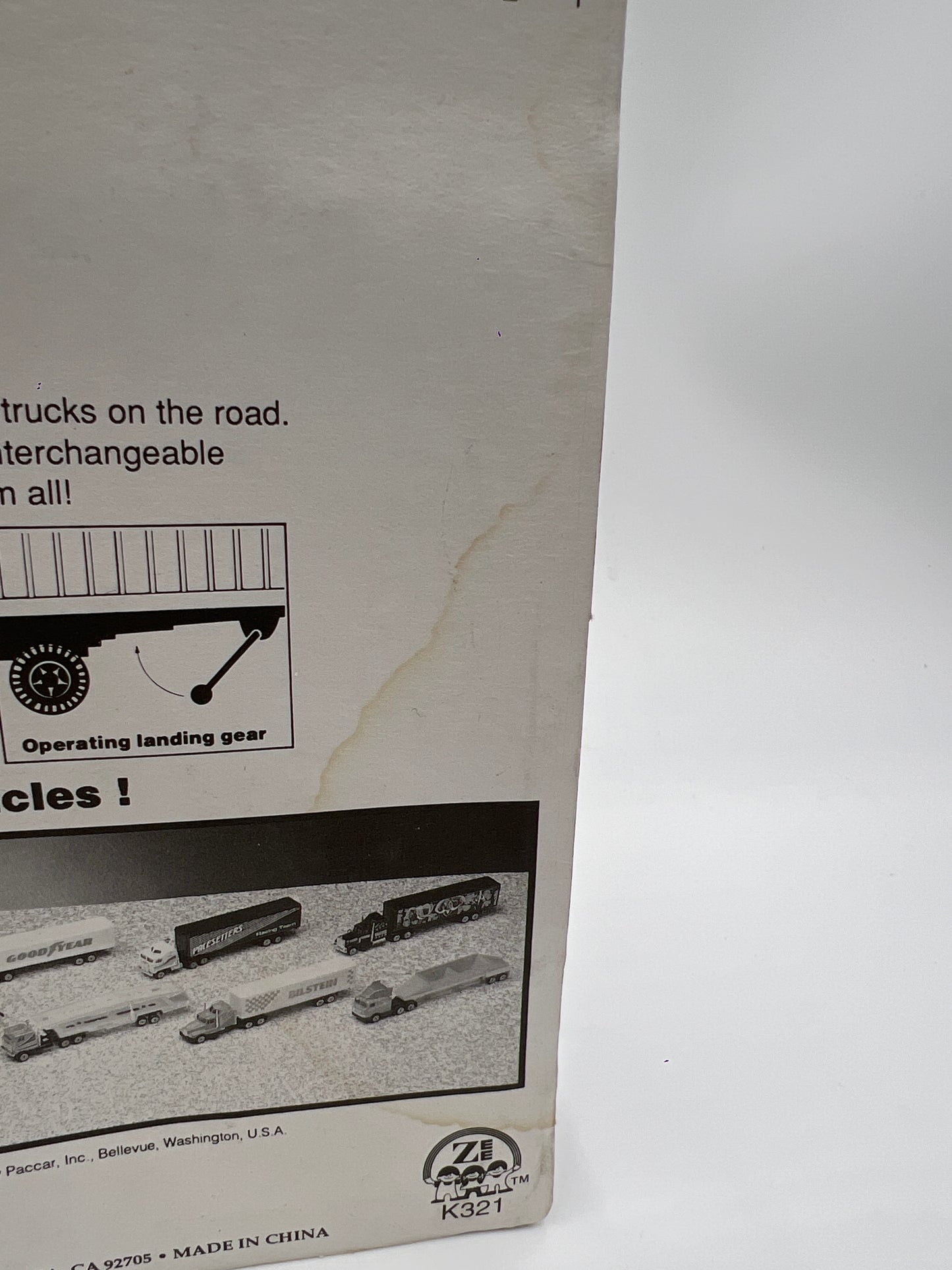 Zylmex HO Scale Model Big Rigs Kenworth Goodyear Blue/White SR