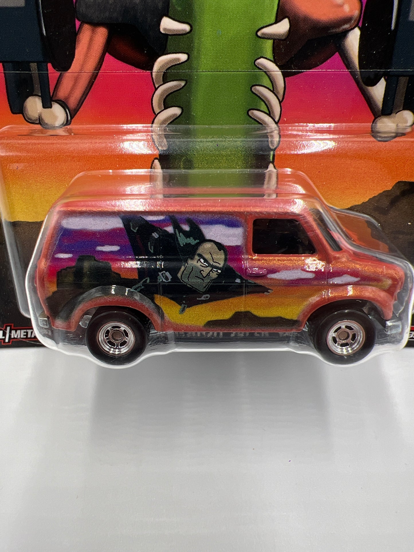 Hot Wheels Pop Culture Premium Rick And Morty #2 Ford Transit Super Van Orange 270F