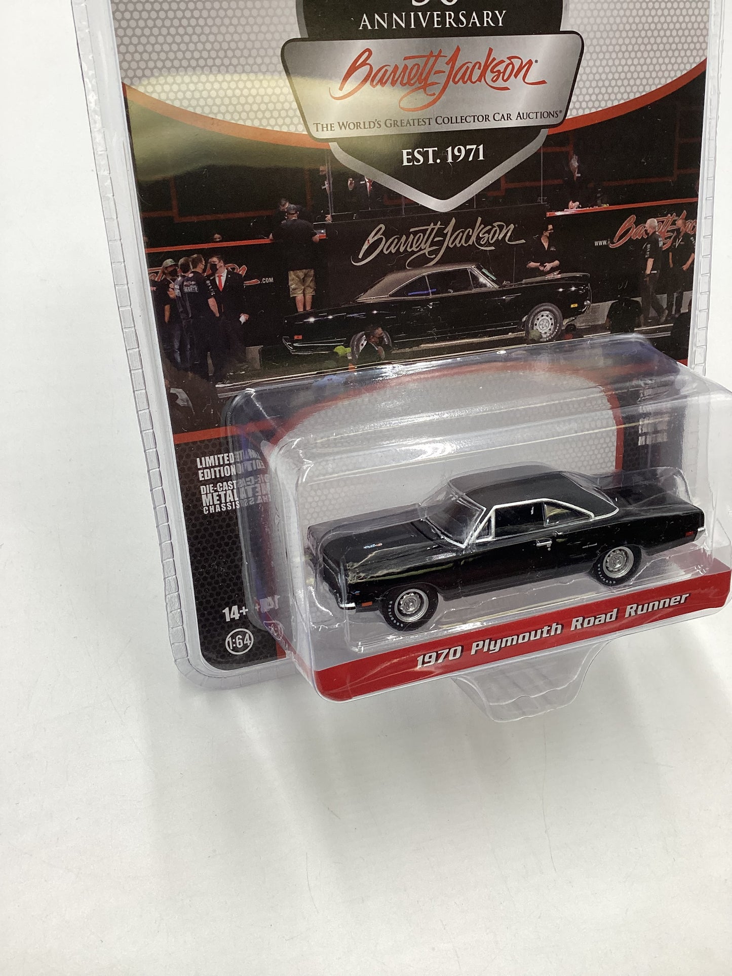 Greenlight 50th Anniversary Barrett-Jackson 1970 Plymouth Road Runner 178F