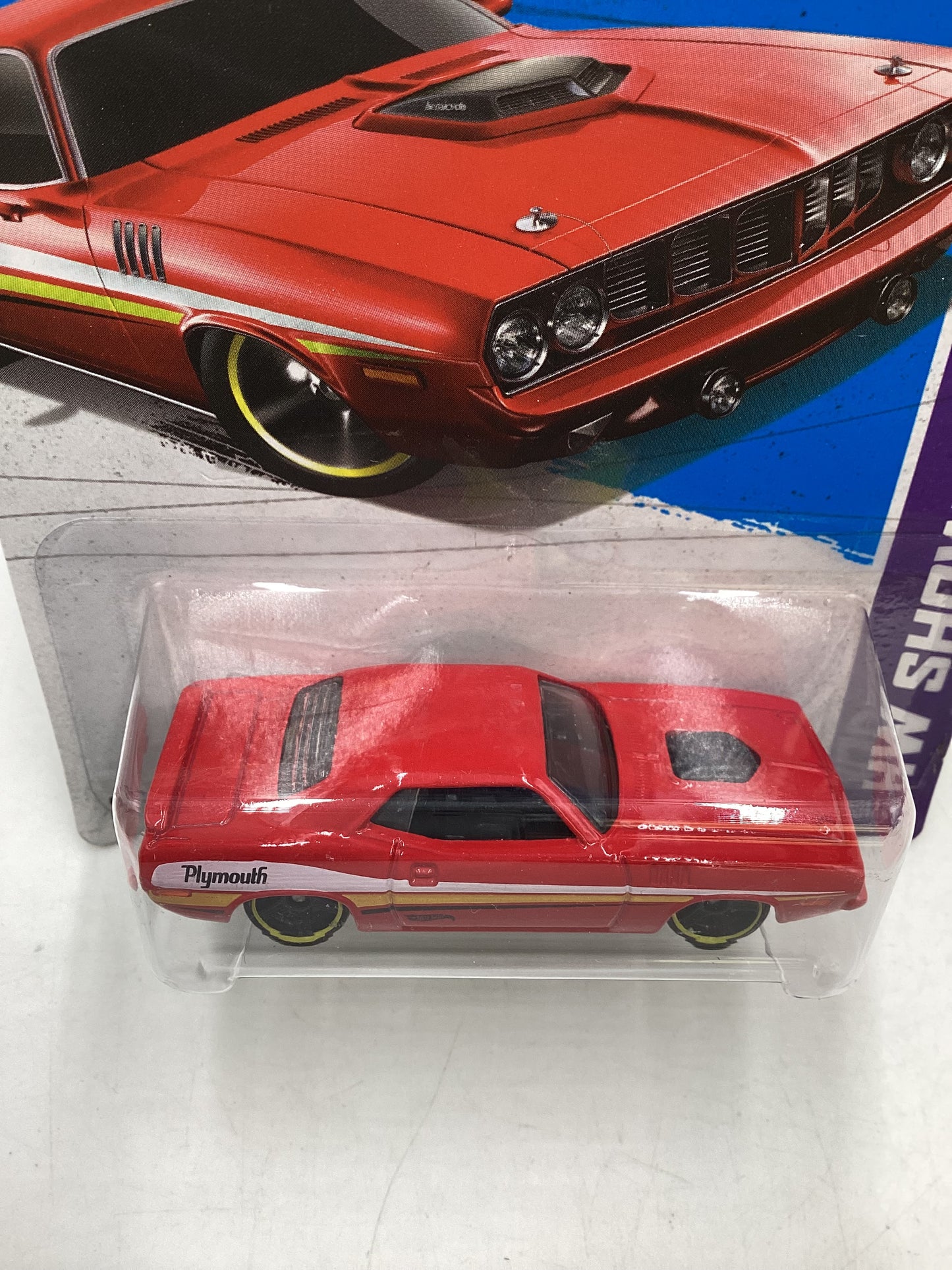 2013 Hot Wheels #234 71 Hemi Cuda Red 41B