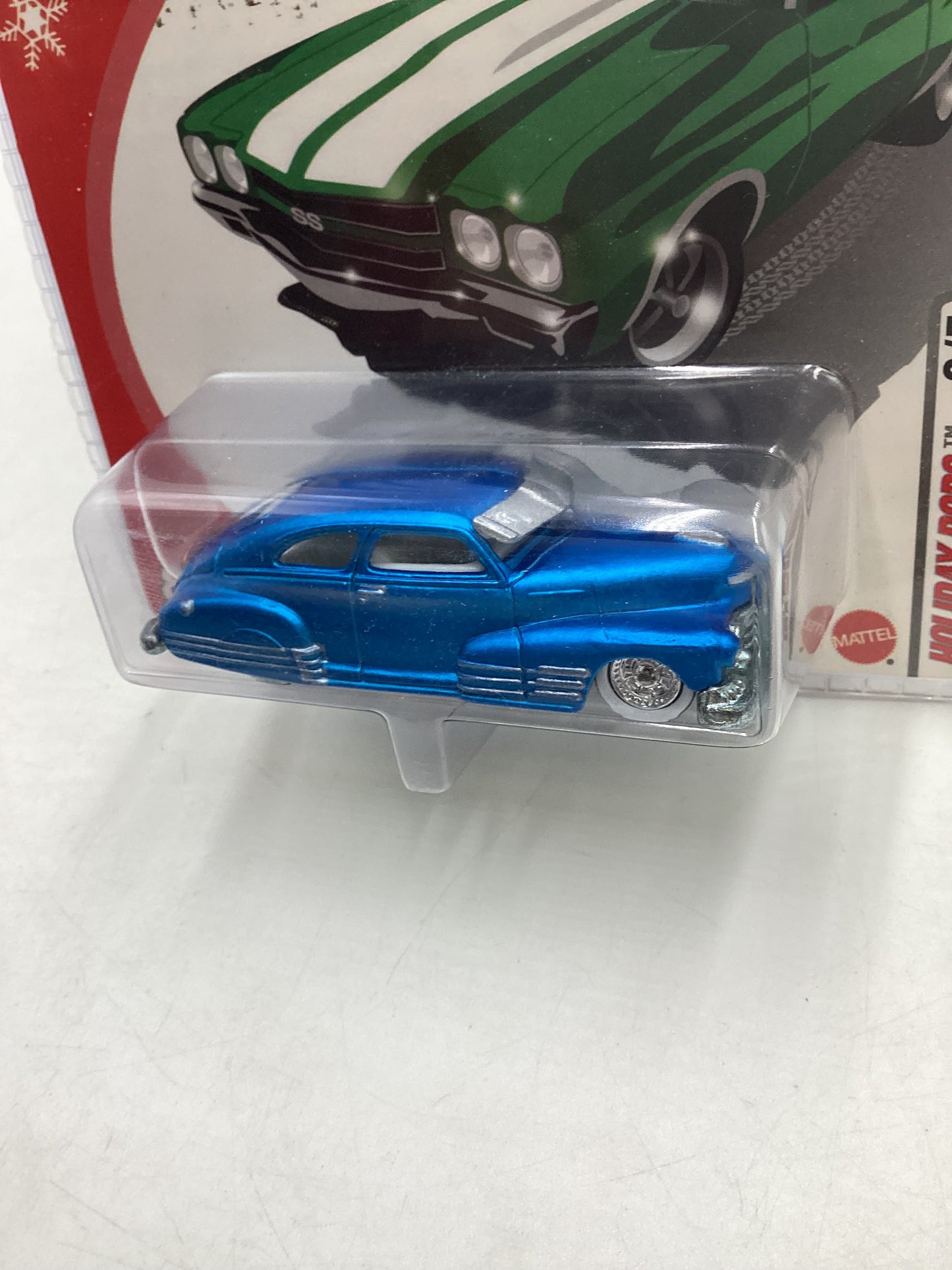 Hot wheels 2005 Holiday rods #2 1947 Chevy Fleetline Blue 272i