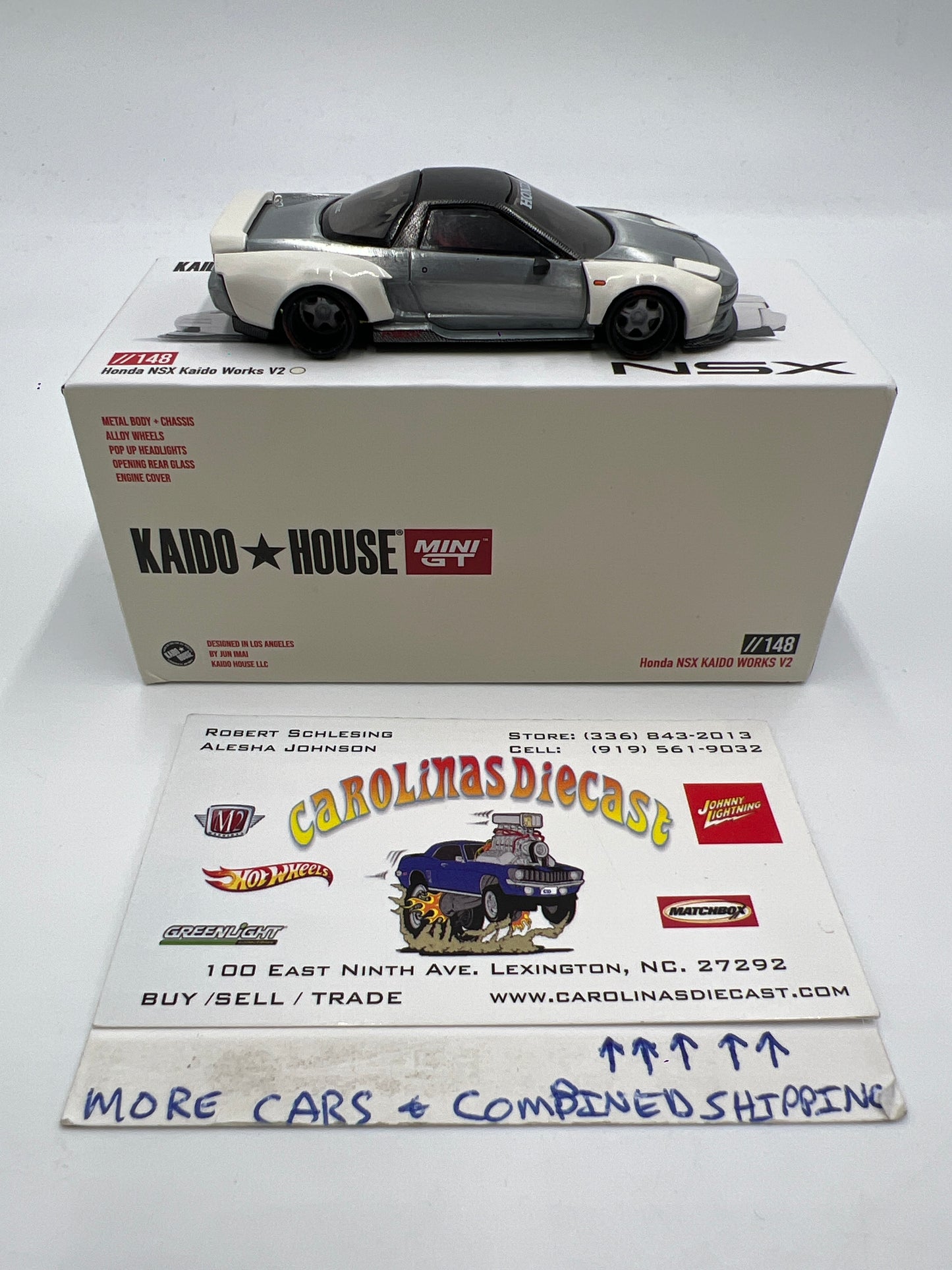 Mini GT x Kaido House RAW CHASE #148 Honda NSX Kaido Works V2 White