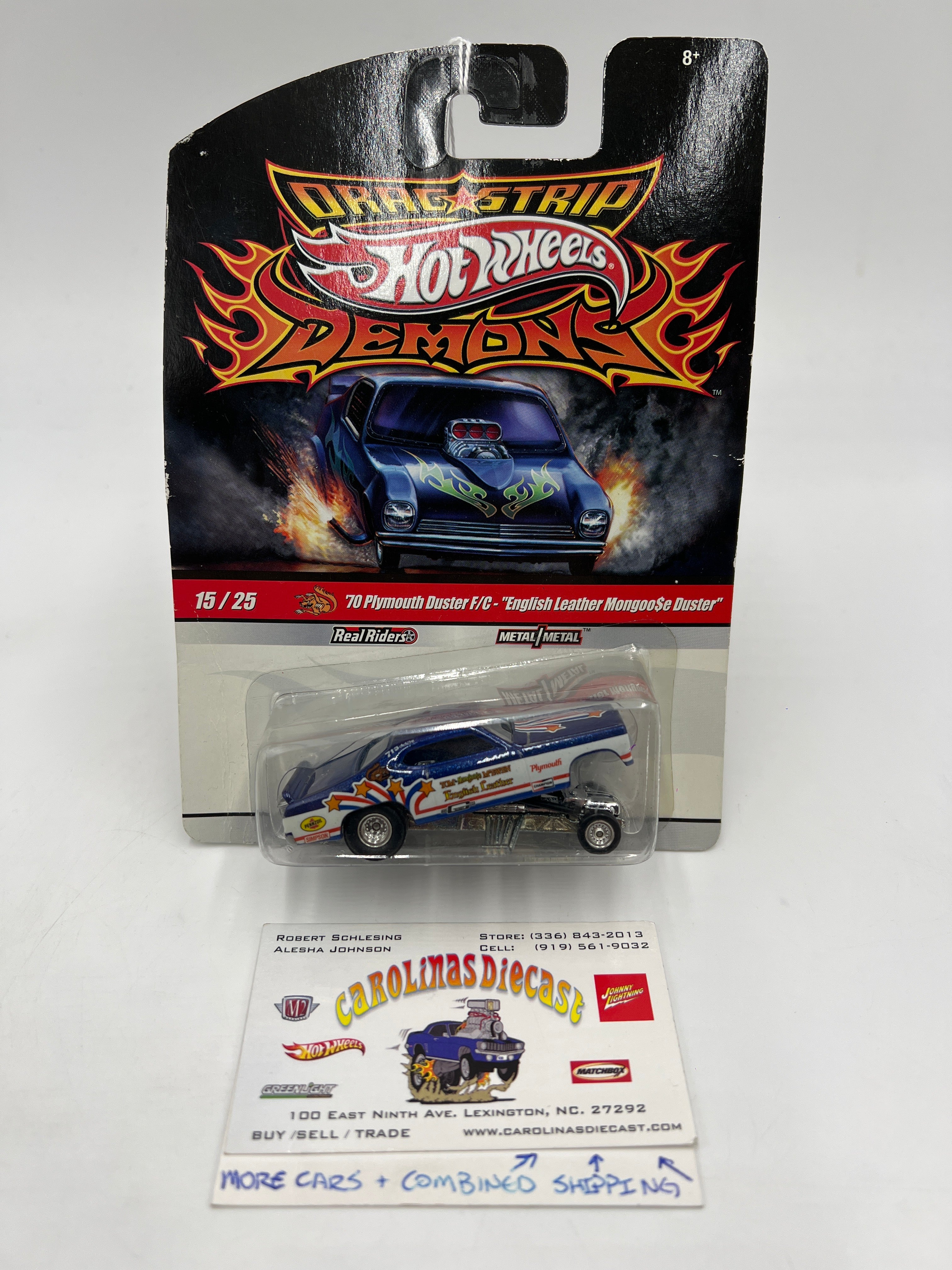 Hot Wheels Drag Strip Demons #15 70 Plymouth Duster F/C English