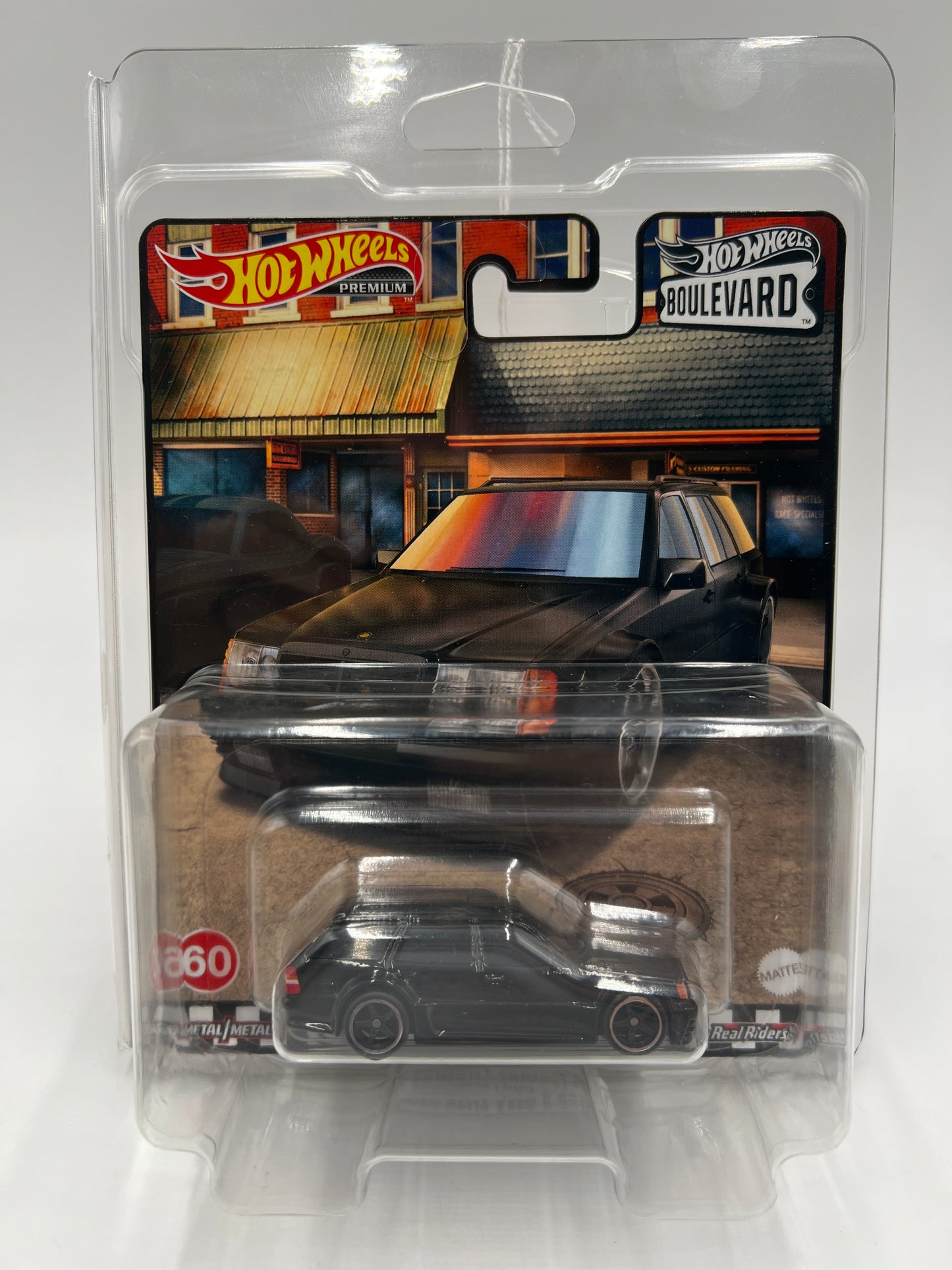 Hot Wheels Premium Boulevard #60 Mercedes-Benz AMG E 36 Estate Special Edition Black W/Protector