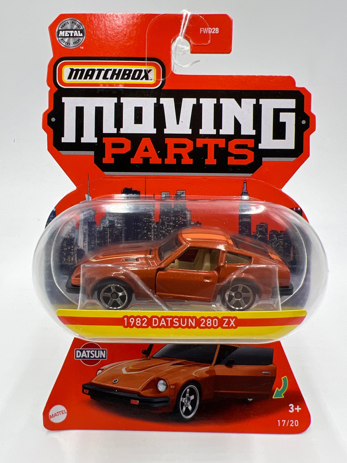 Matchbox Moving Parts #17 1982 Datsun 280 ZX Brown 164C