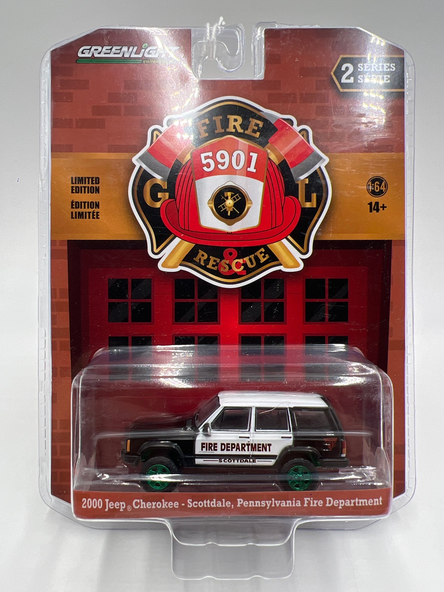 Greenlight Fire and Rescue 5901 Series 2 CHASE 2000 Jeep Cherokee Scottdale PA Fire Department