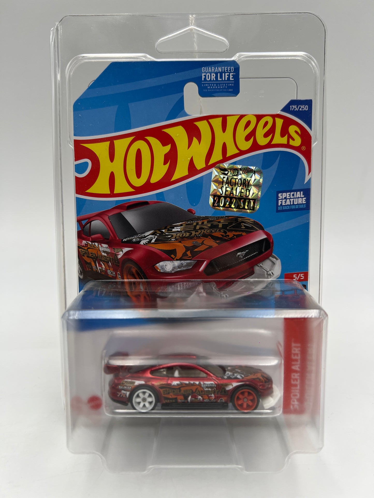 2022 Hot Wheels Factory Sealed Super Treasure Hunt #175 Custom 18 Ford Mustang GT W/Protector