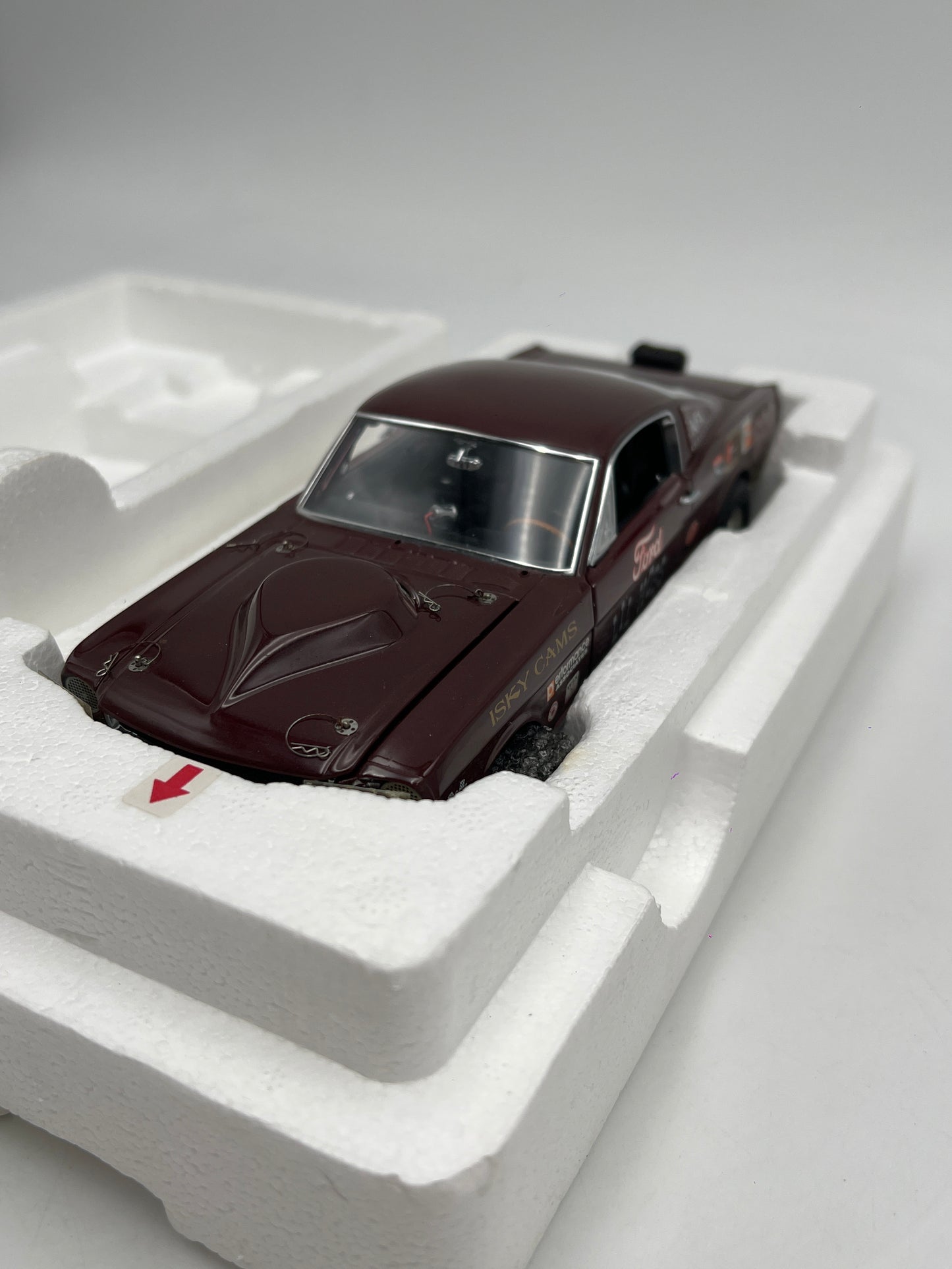 Danbury Mint 1/24 Scale 1965 Ford Mustang A/FX Burgundy Gasser W/Box VHTF