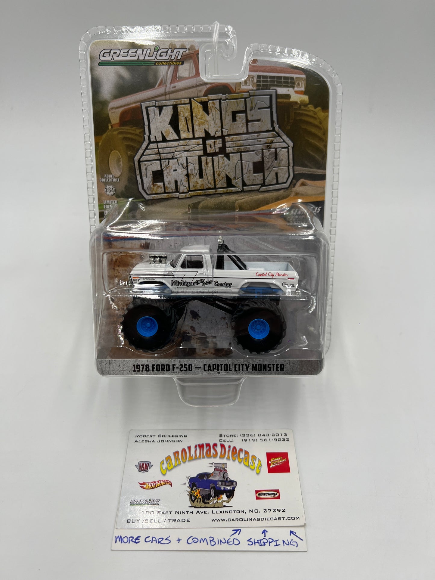 Greenlight Kings of Crunch Series 15 Walmart CHASE 1978 Ford F-250 Capitol City Monster
