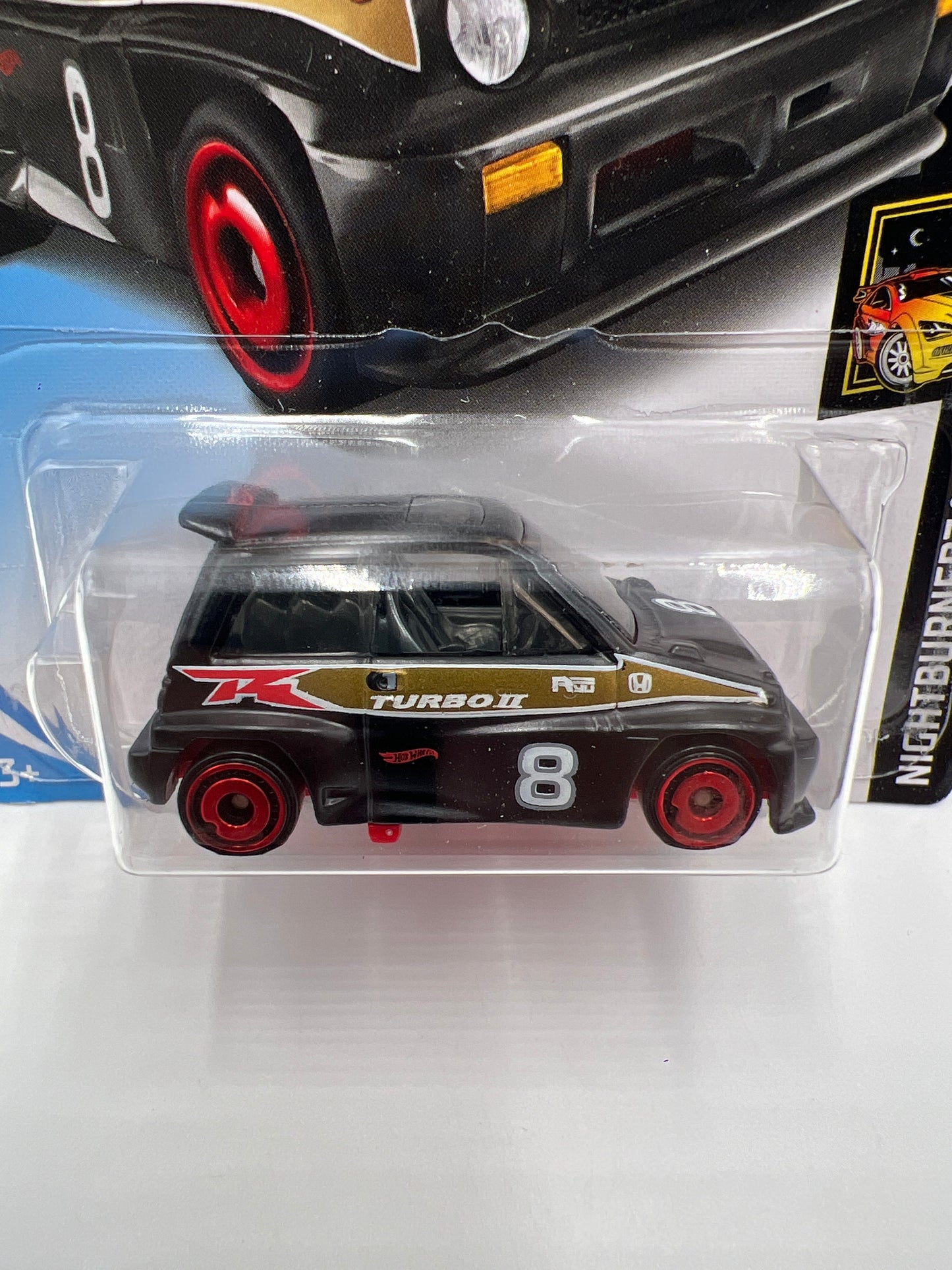 2019 Hot Wheels Nightburnerz #81 85 Honda City Turbo II Black 76C