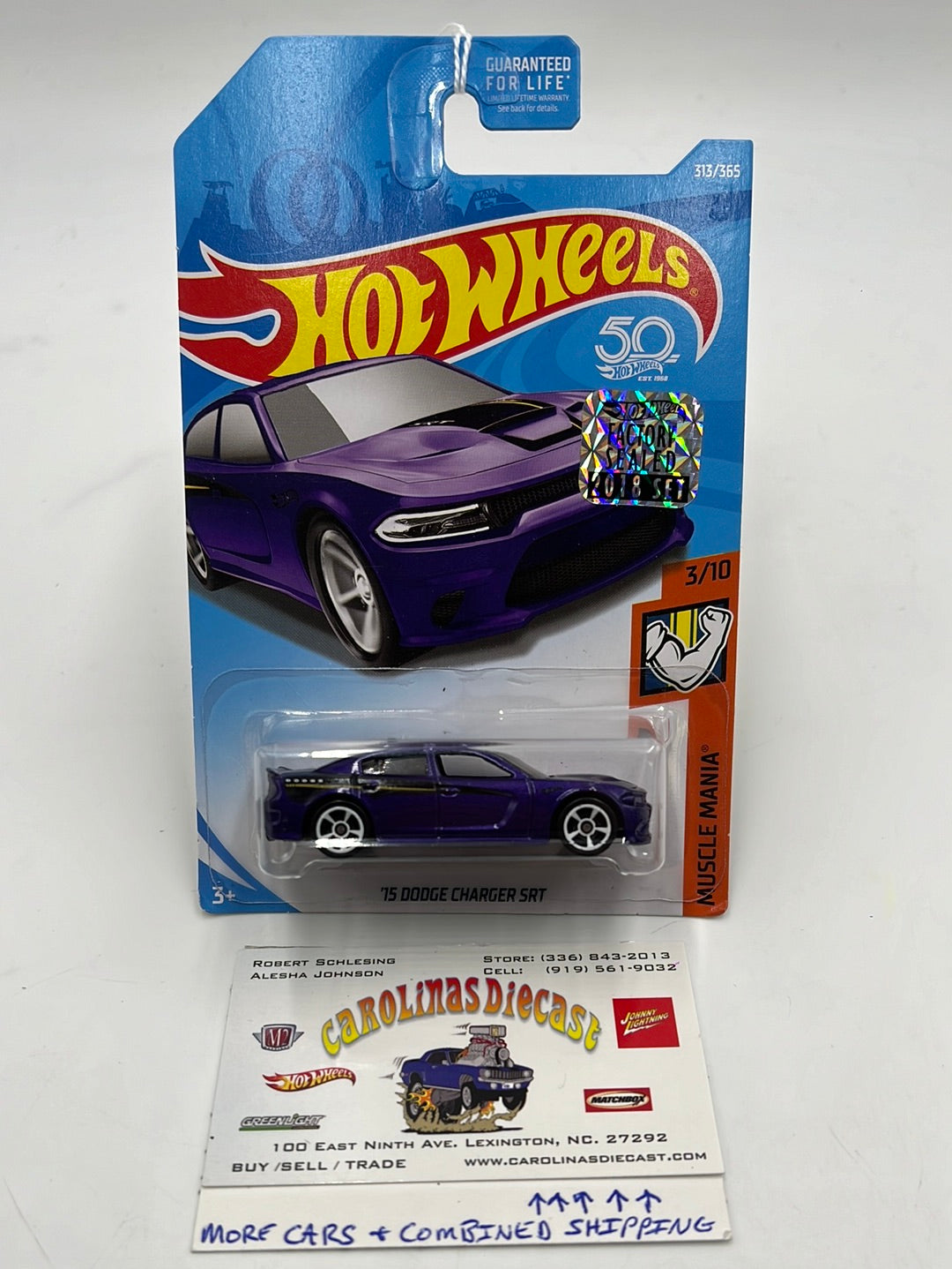 Hot Wheels 2018 #313 15 Dodge Charger SRT Factory Sealed 58E