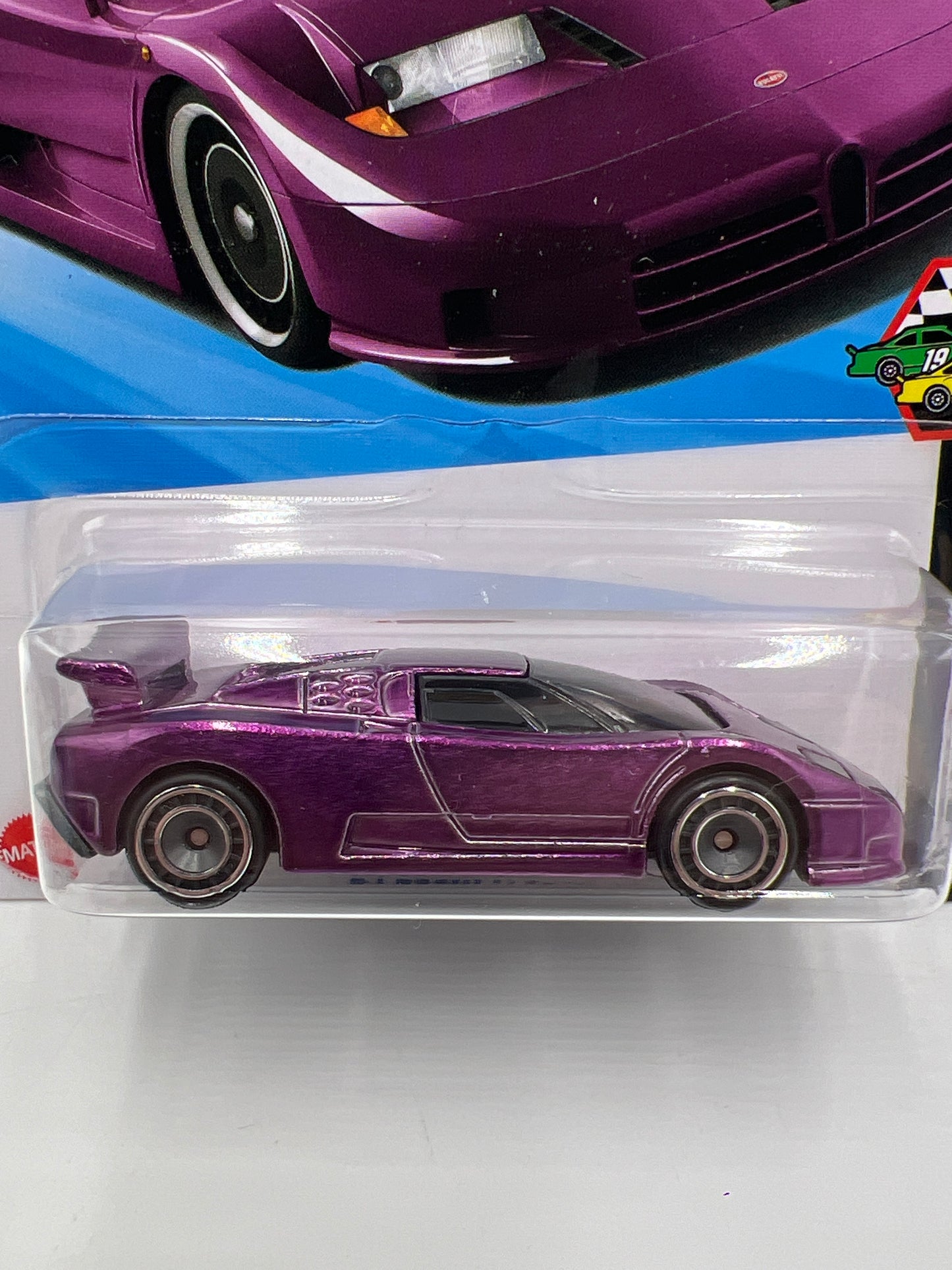 2025 Hot Wheels Factory Sealed Super Treasure Hunt #221 94 Bugatti EB110 SS Purple W/Protector