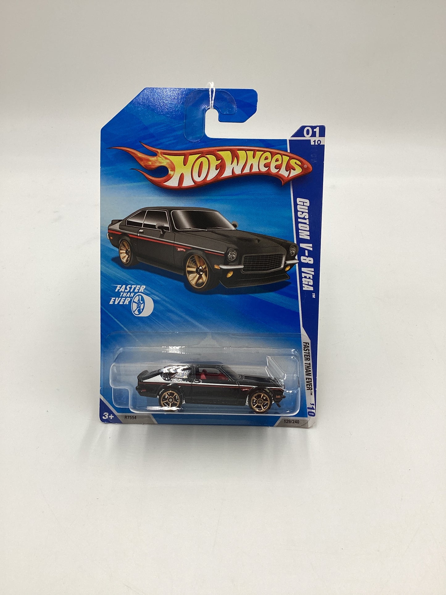 2010 Hot wheels FTE #129 Black Custom V-8 Vega  Fast Than Ever 3A