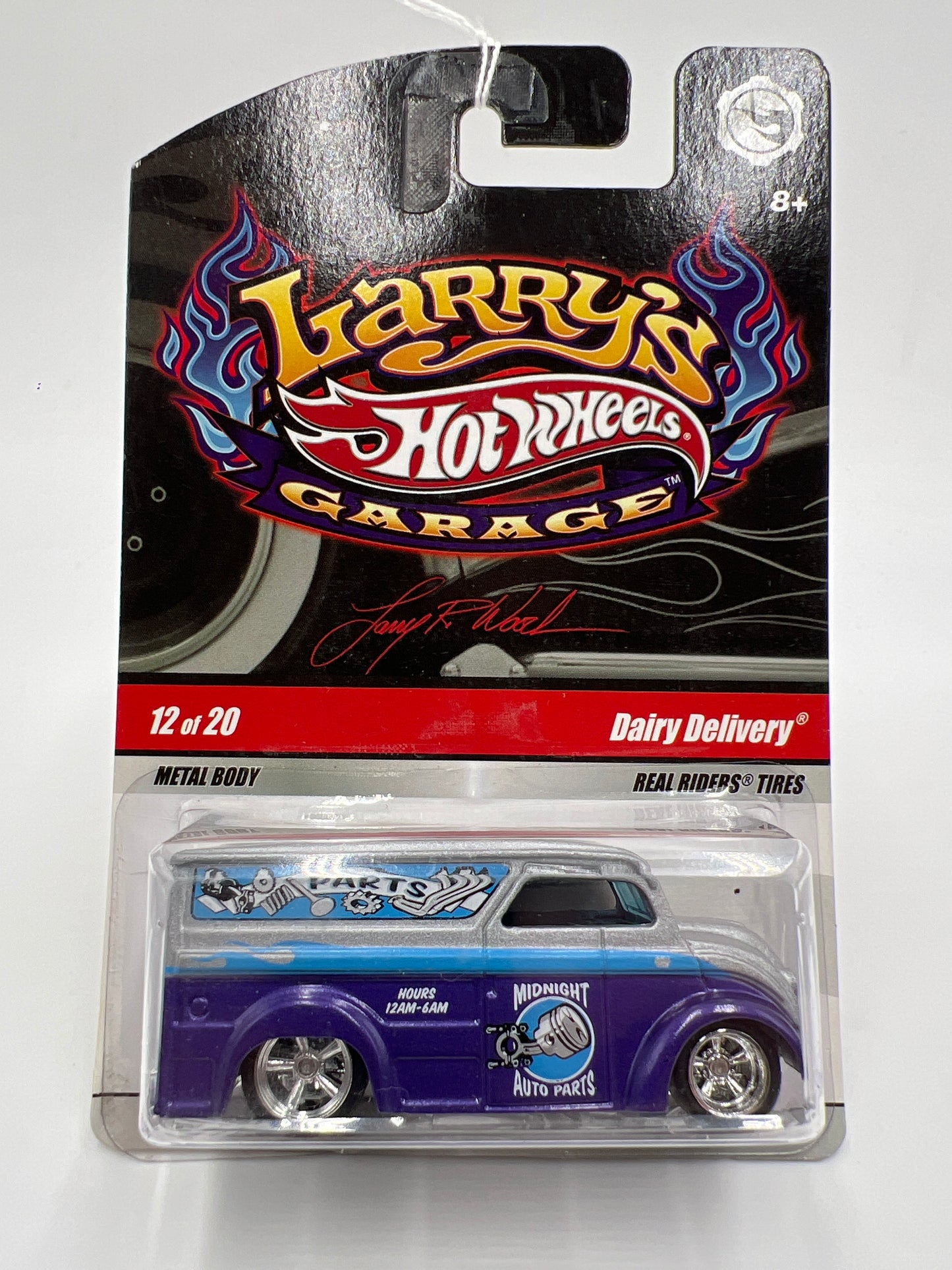 Hot Wheels Premium Larrys Garage #12 Dairy Delivery Purple/Silver