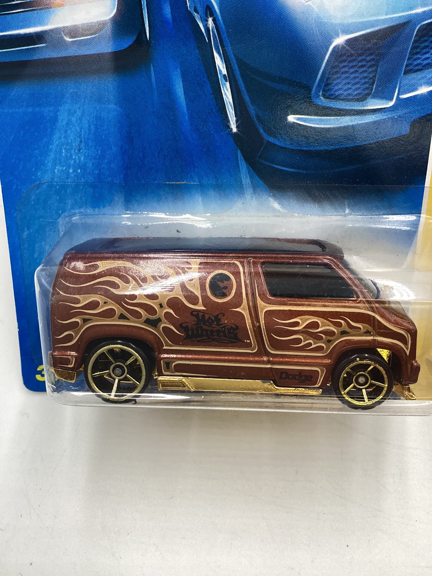 2008 Hot Wheels New Models #7 Custom 77 Dodge Van Brown 43i