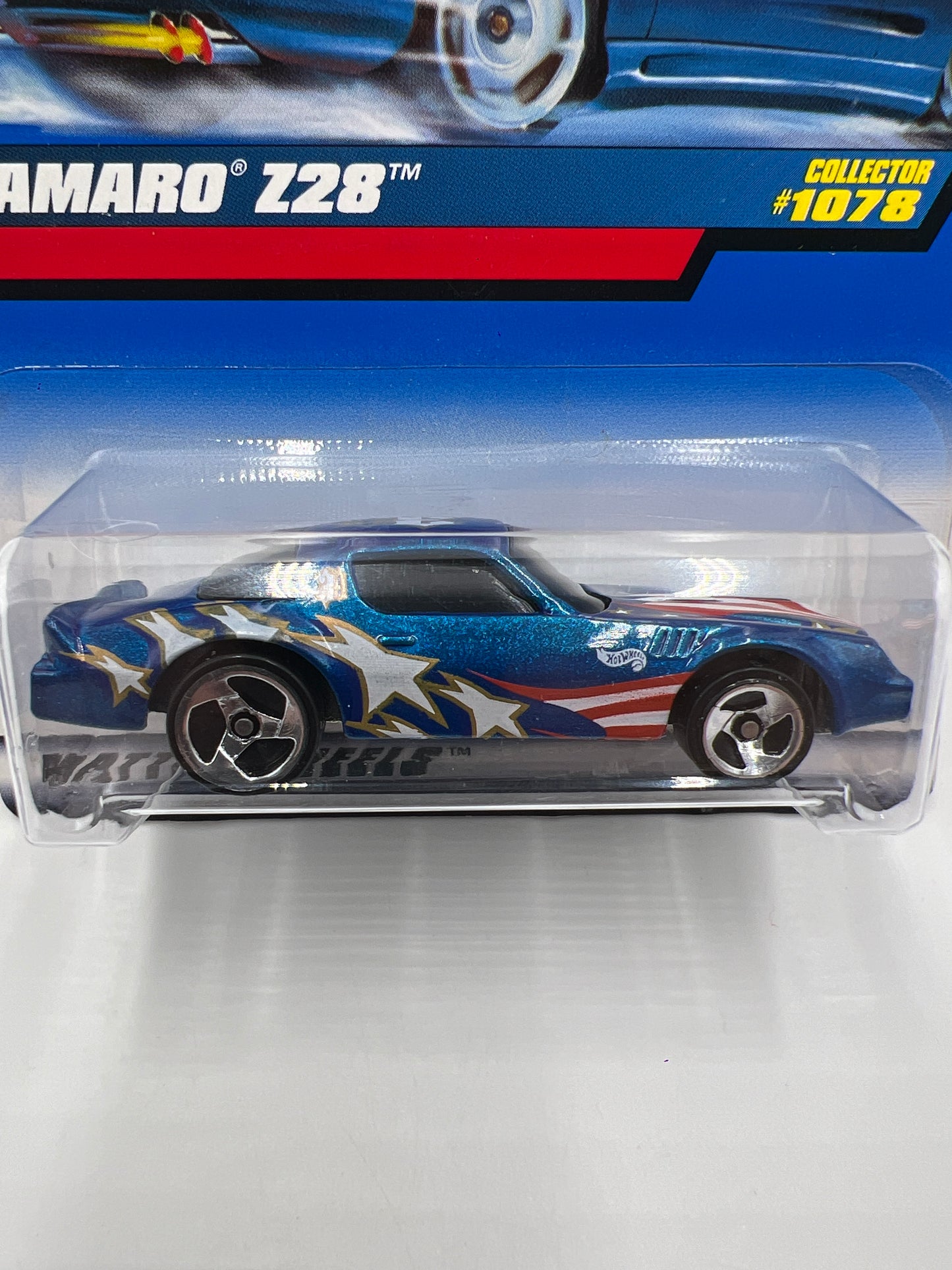 1999 Hot Wheels Collector #1078 Camaro Z28 Blue 7i