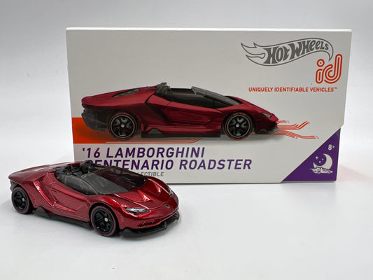 Hot Wheels iD Nightburnerz Series 2 #4 16 Lamborghini Centenario Roadster Red
