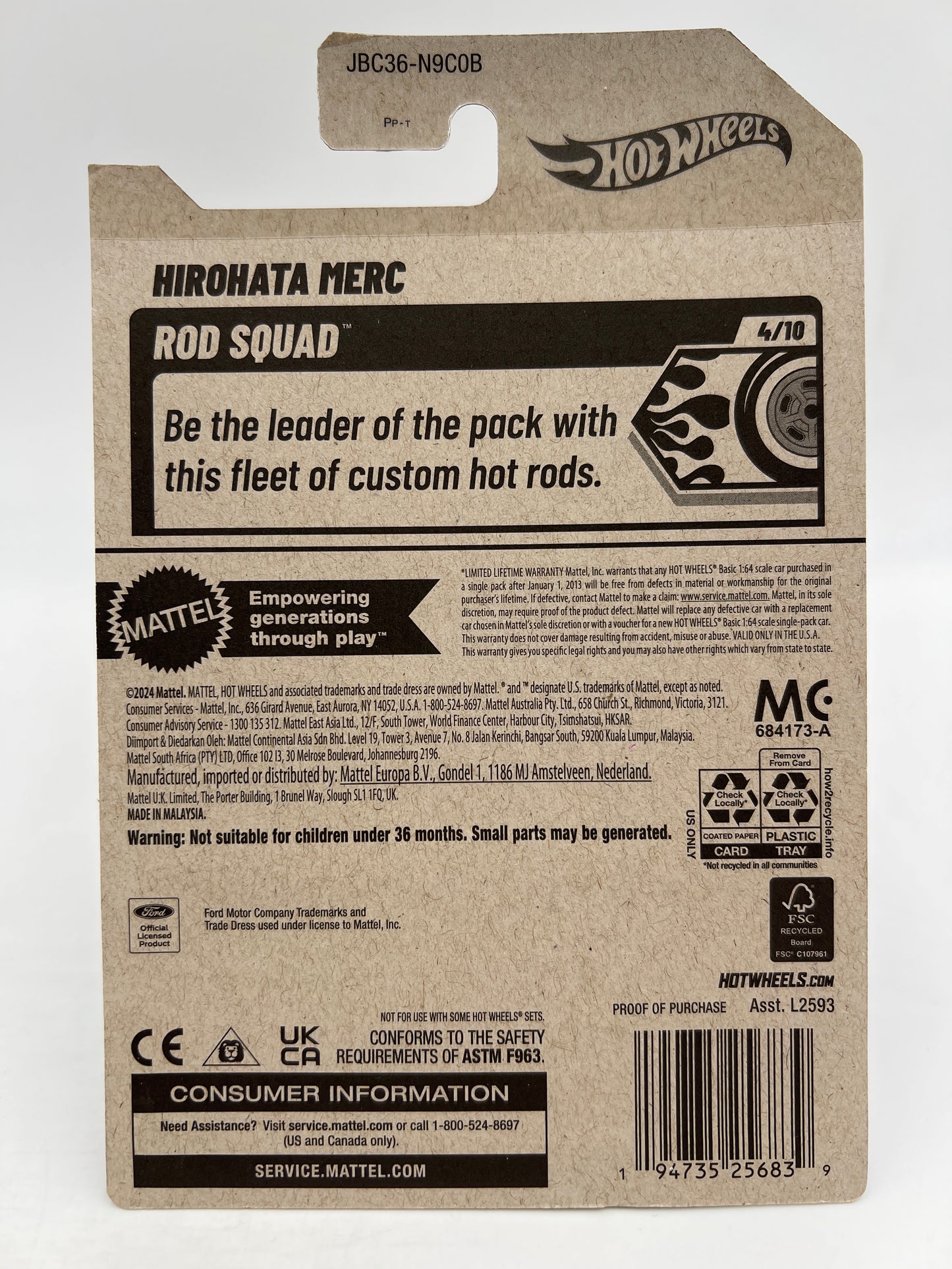 2025 Hot Wheels Super Treasure Hunt #46 Hirohata Merc Purple W/Protector