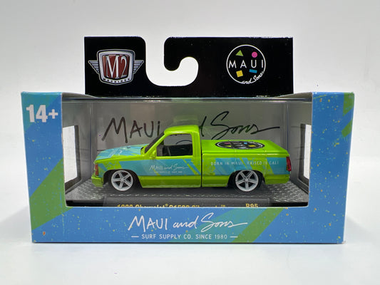 M2 Machines Maui And Sons 1990 Chevrolet C1500 Silverado Green R95