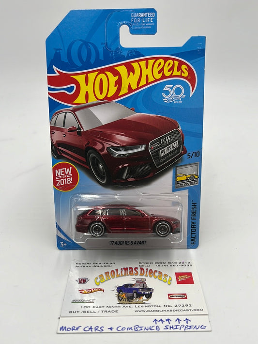 Hot Wheels 2018 Super Treasure Hunt 17 Audi RS 6 Avant w/protector