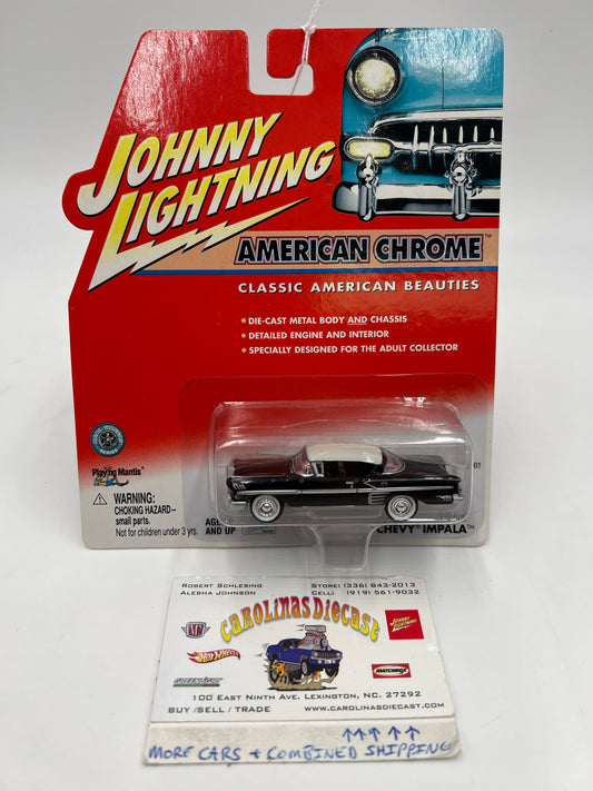 Johnny Lightning American Chrome 1958 Chevy Impala Black 220C