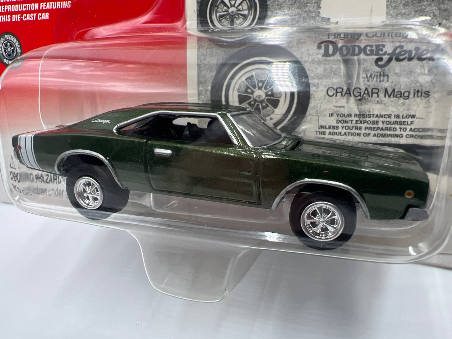 Johnny Lightning Ad Rods 1968 Dodge Charger Green 227B