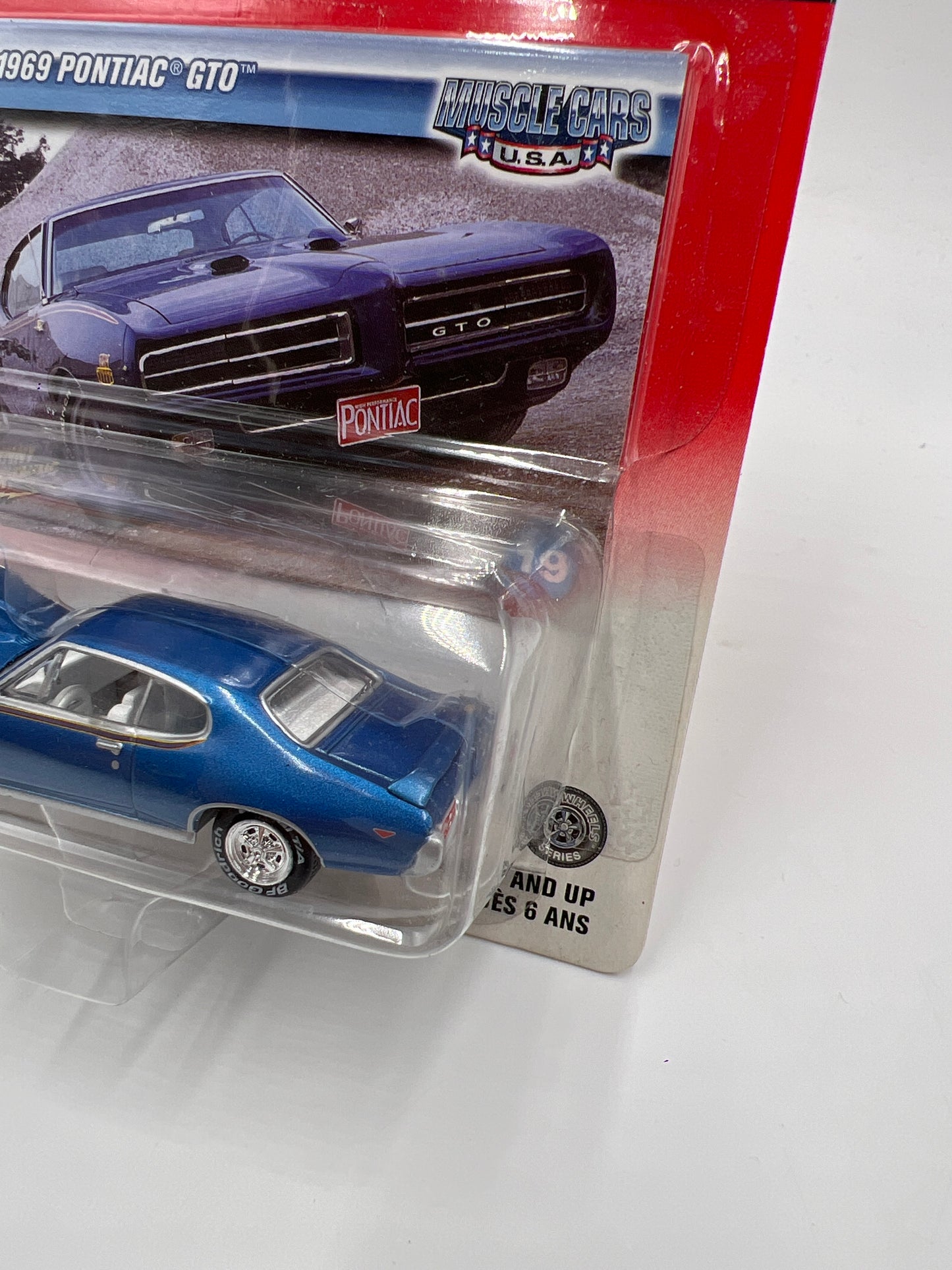 Johnny Lightning Muscle Cars USA #19 1969 Pontiac GTO Blue 221D