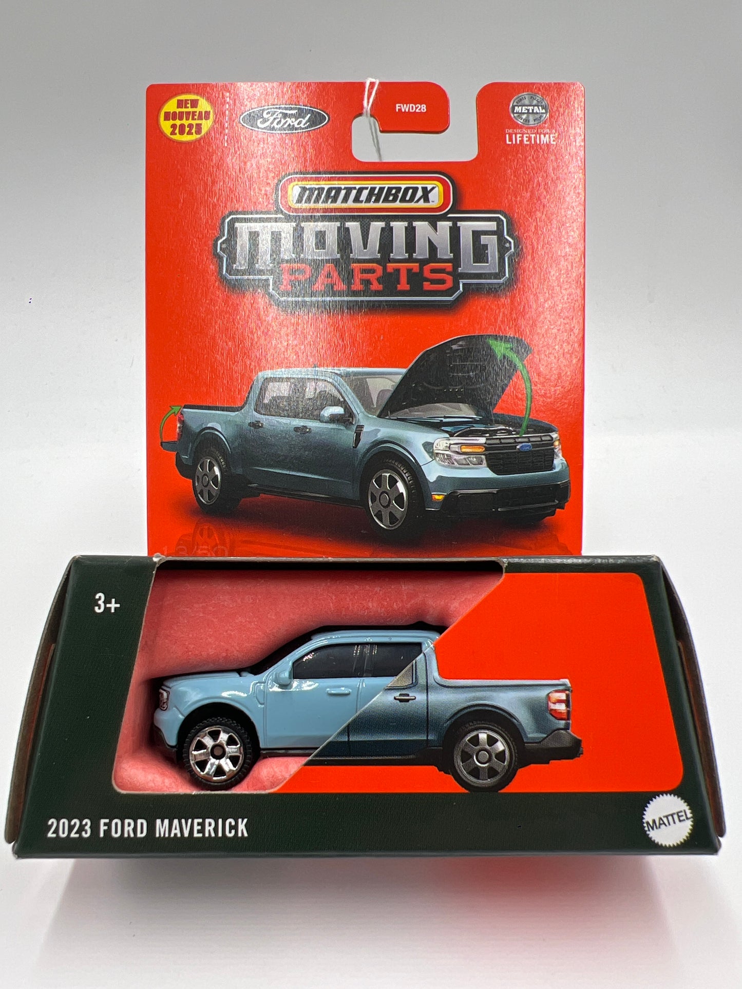 2025 Matchbox Moving Parts #13 2023 Ford Maverick Light Blue 167K